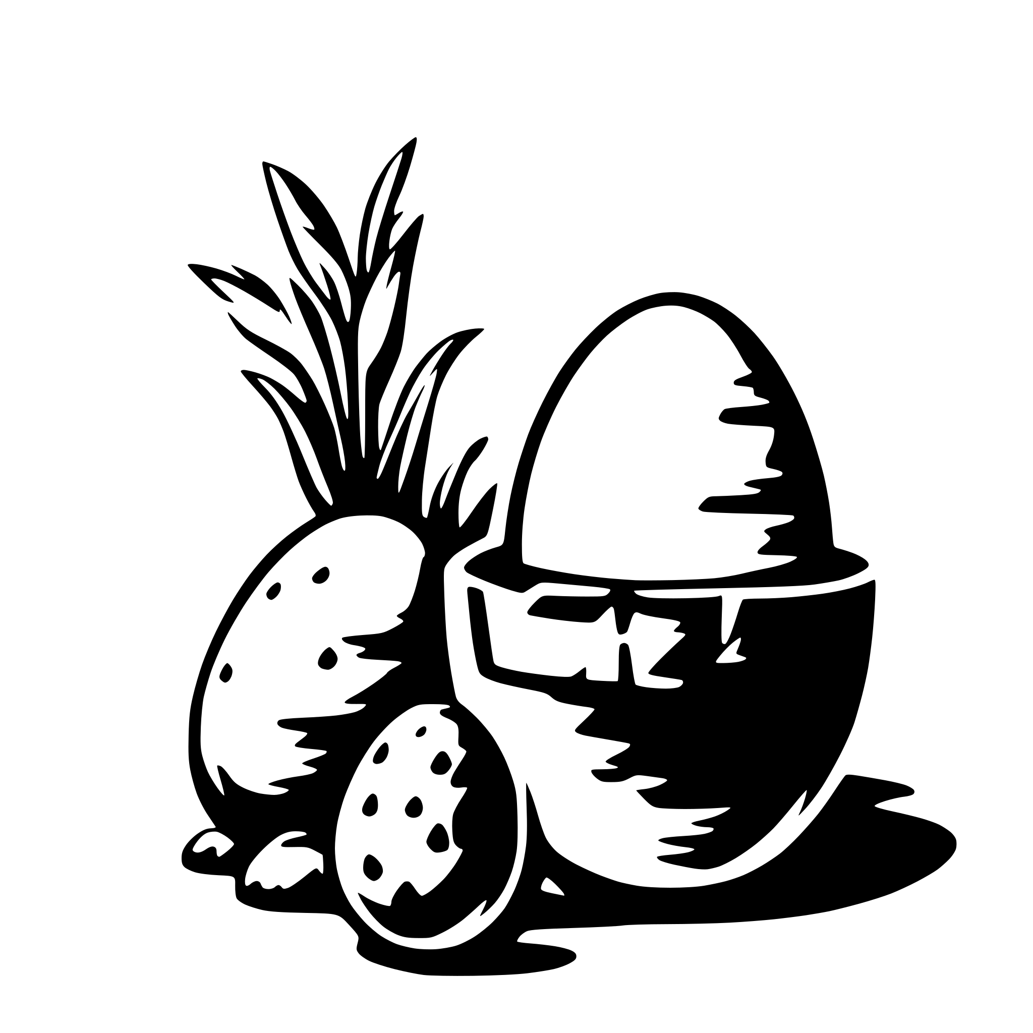 AI-generated SVG of a easter