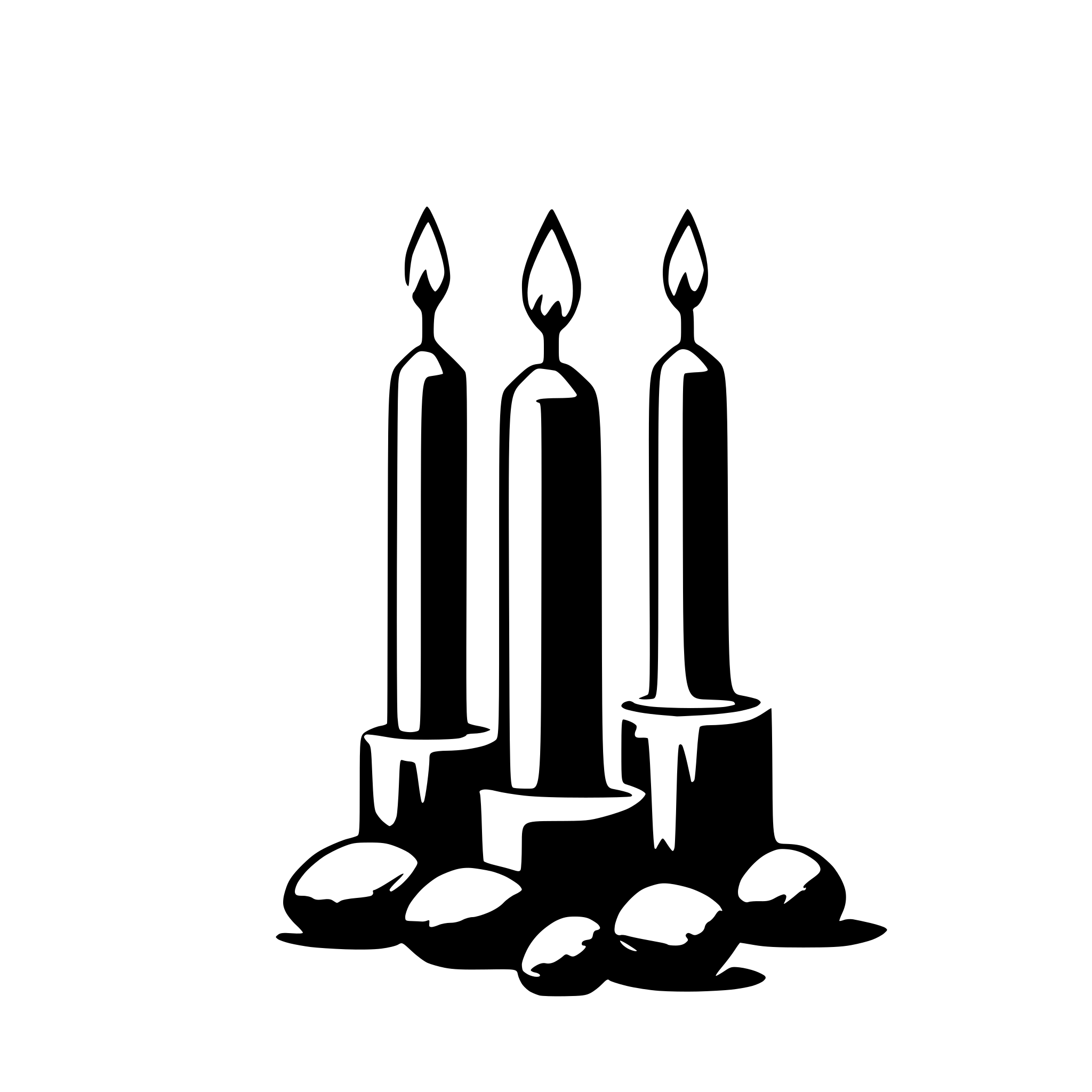 AI-generated SVG of a easter candles