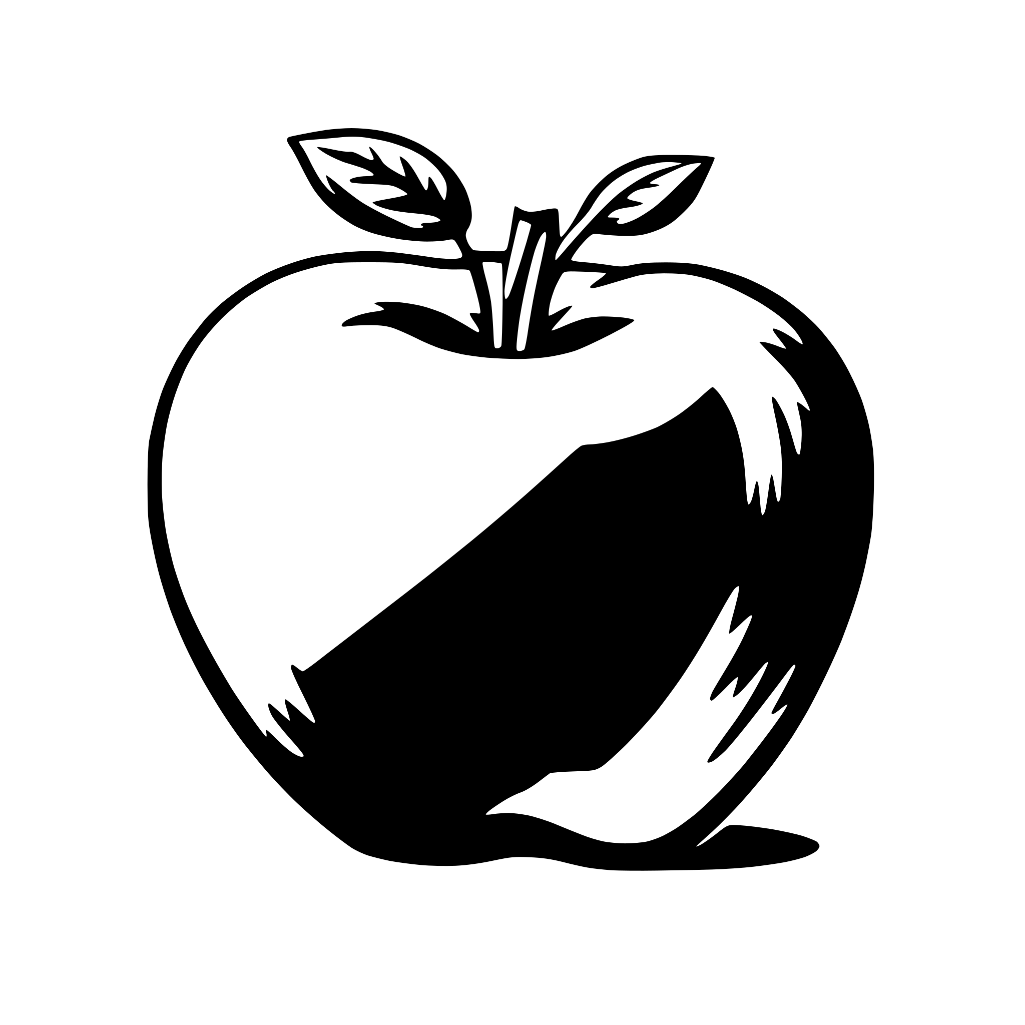 AI-generated SVG of a apple