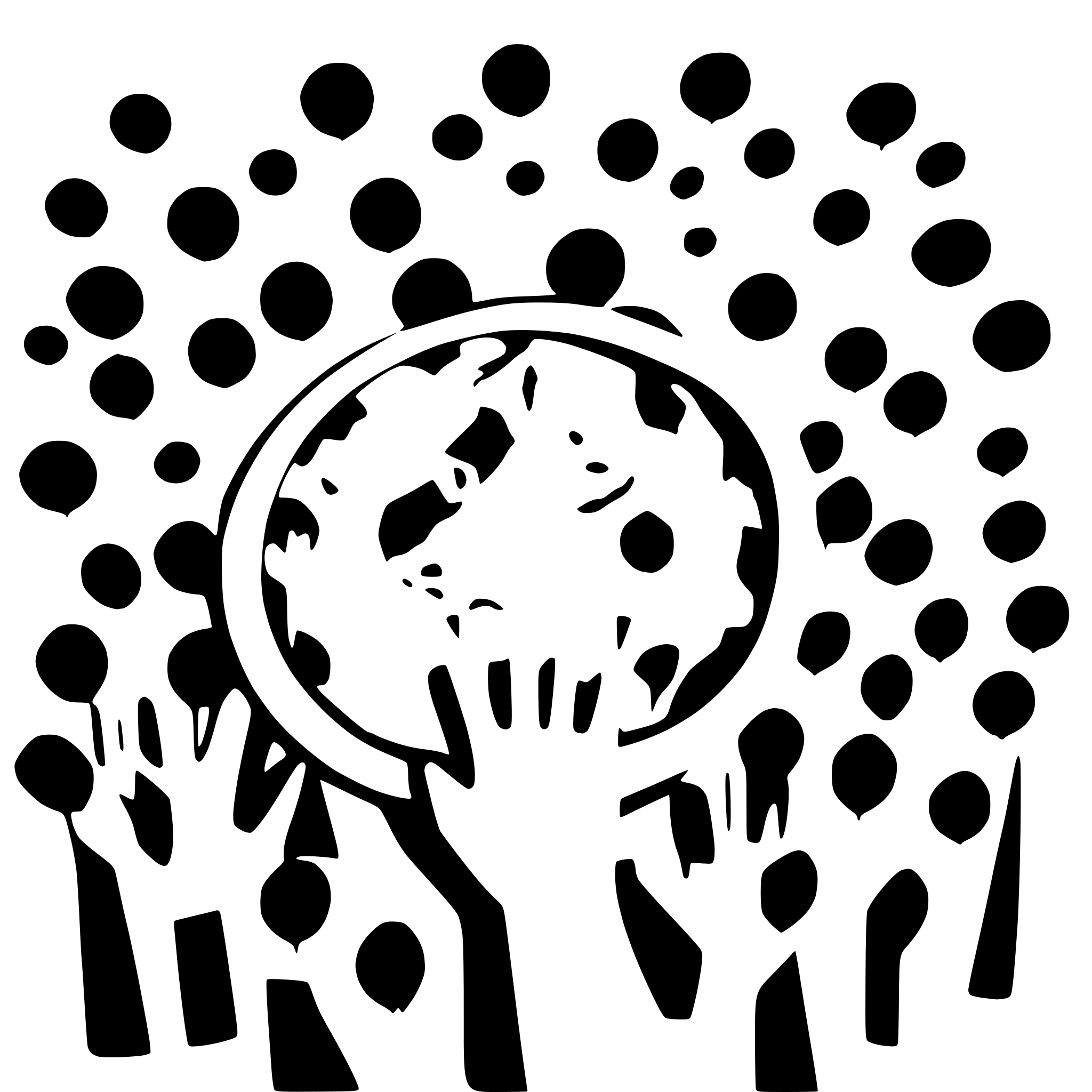 AI-generated SVG of a 10 children holding hands and the world