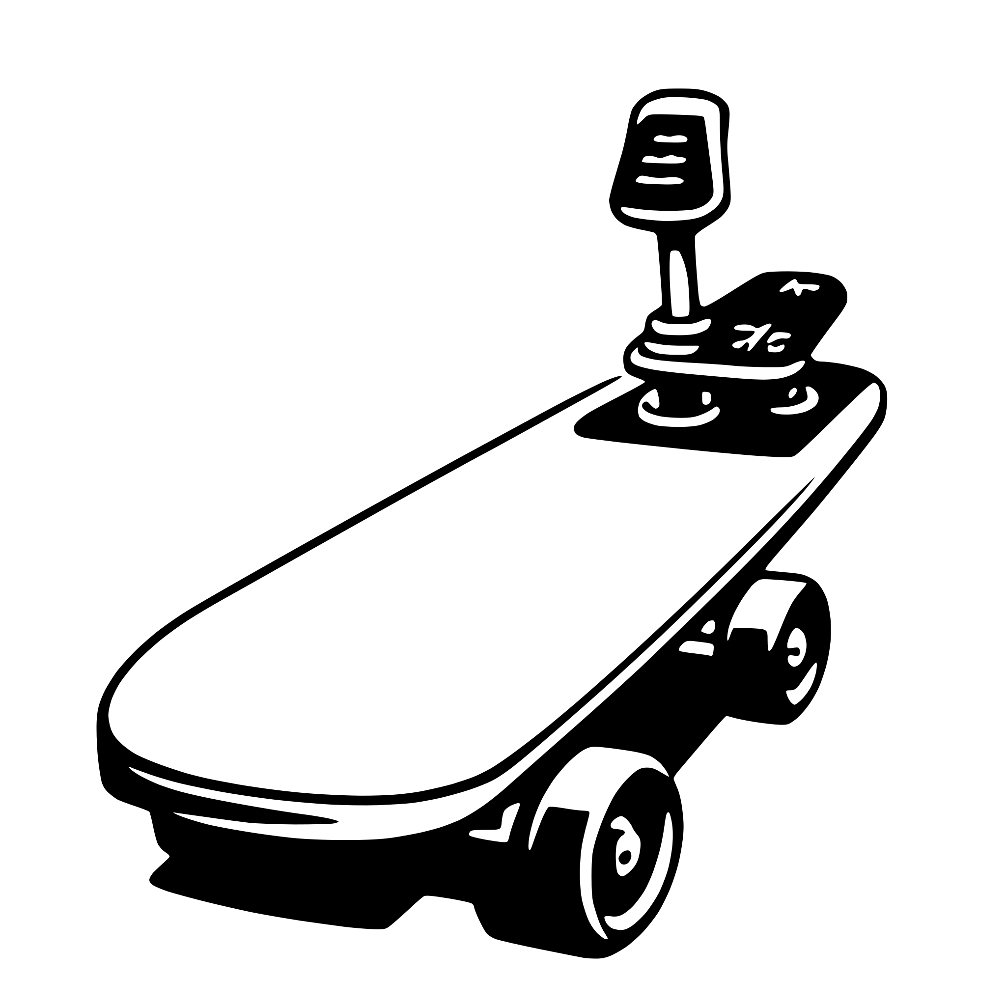 AI-generated SVG of 'skateboard'