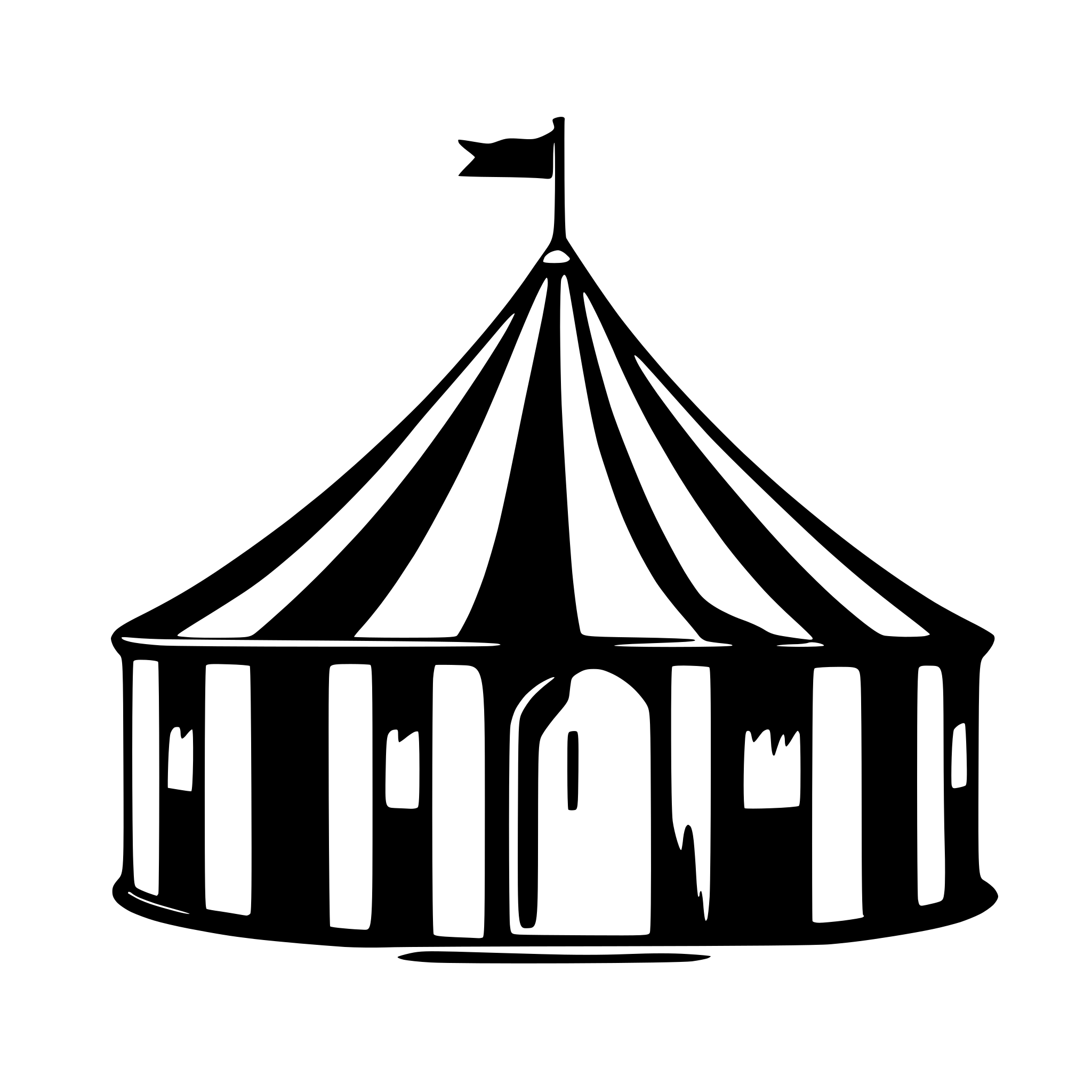 AI-generated SVG of a circus tent