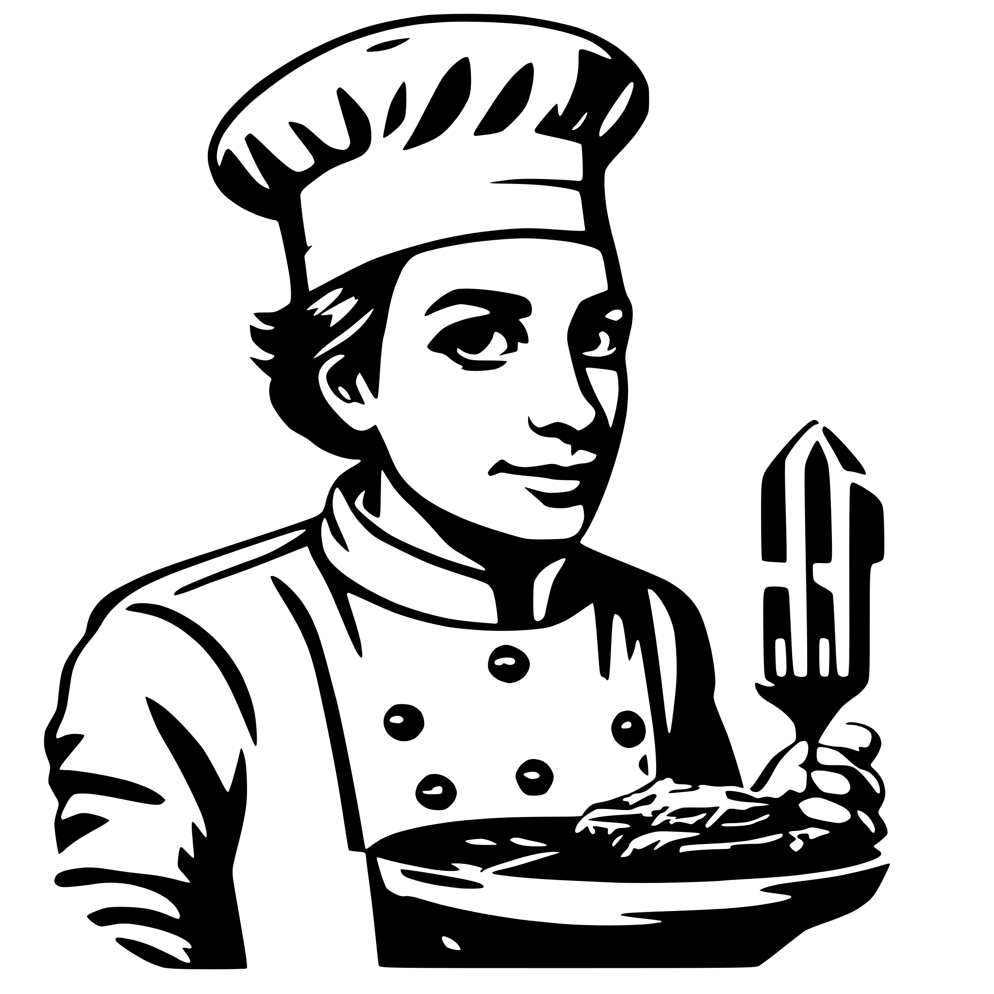AI-generated SVG of a Chef