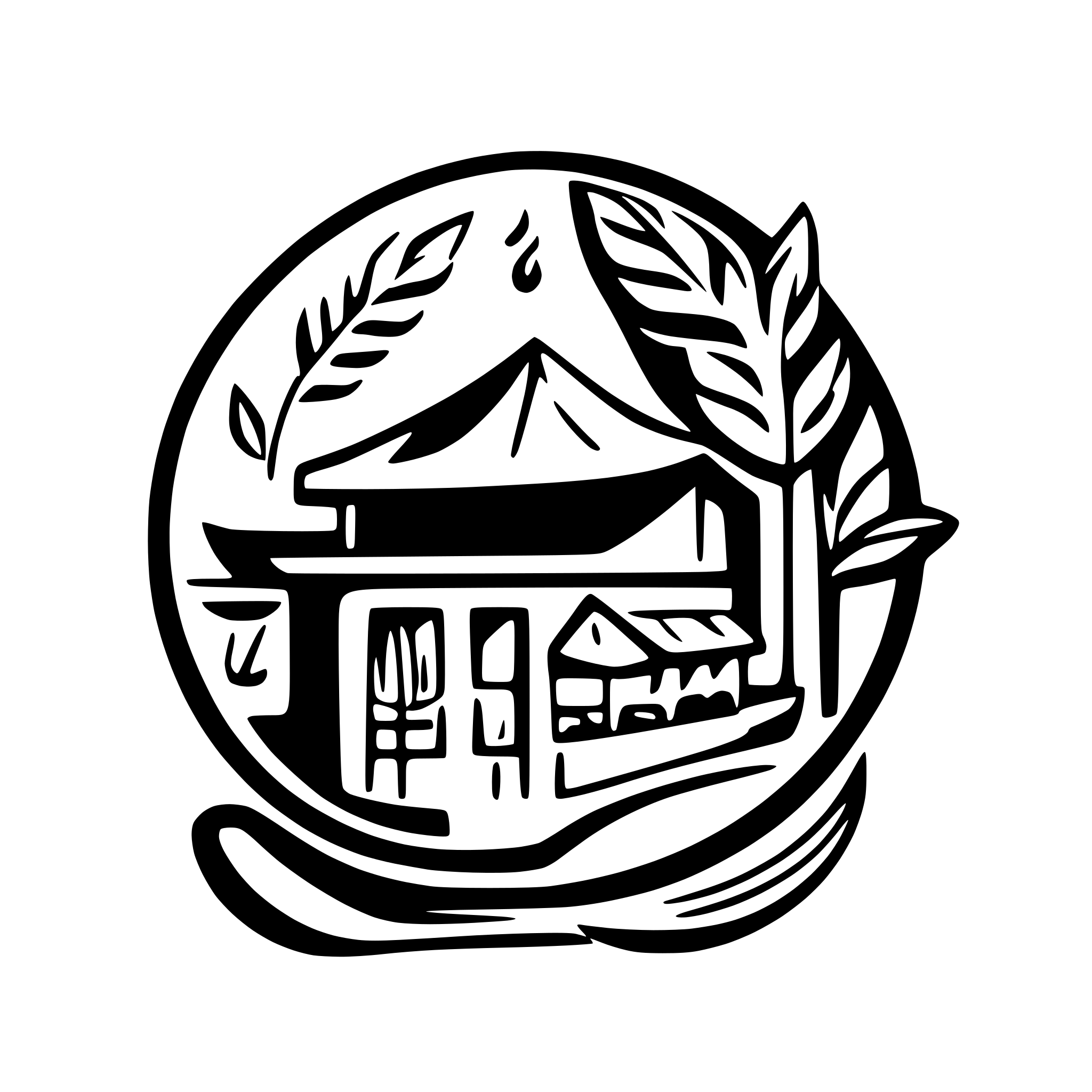 AI-generated SVG of a Ponorogo restaurant logo with a Javanese restaurant
