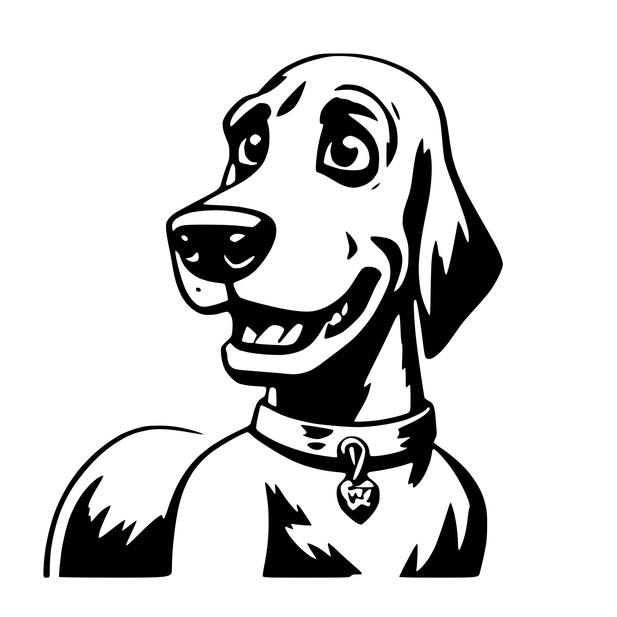 AI-generated SVG of 'scooby doo'