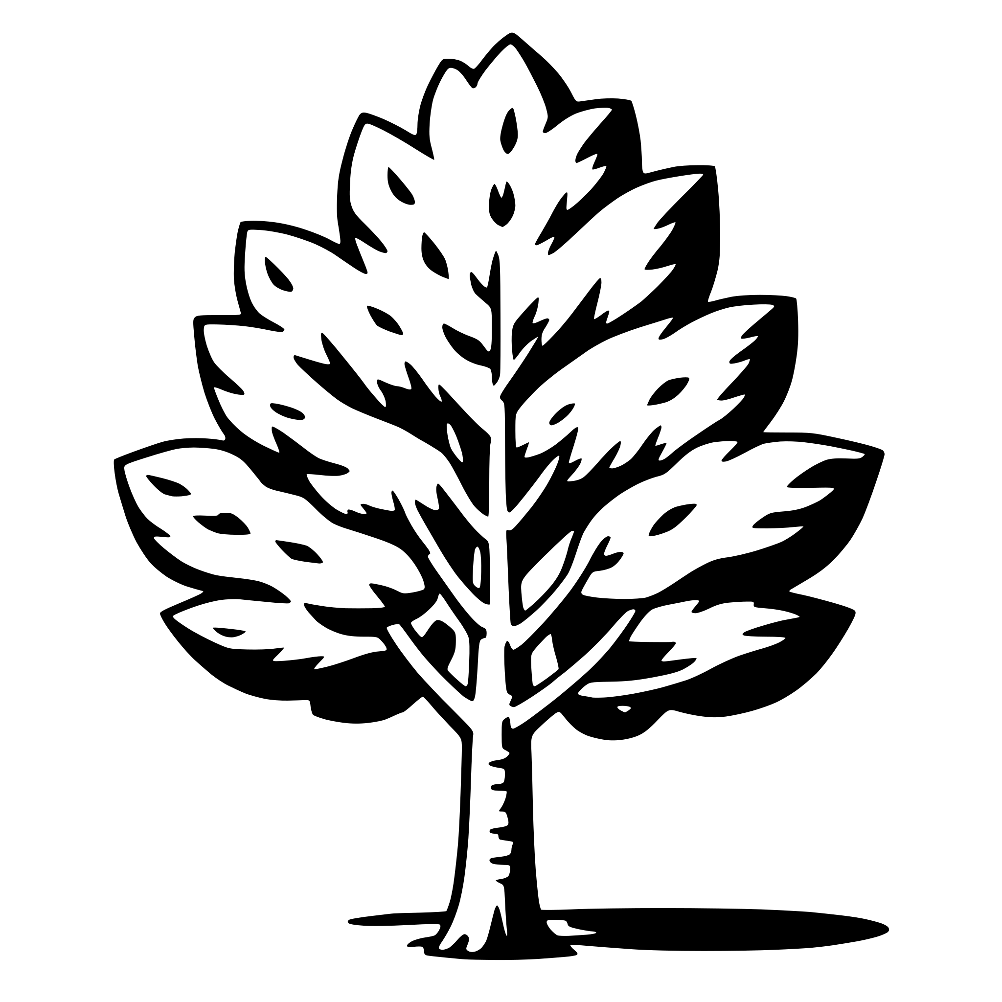 AI-generated SVG of a poplar tree