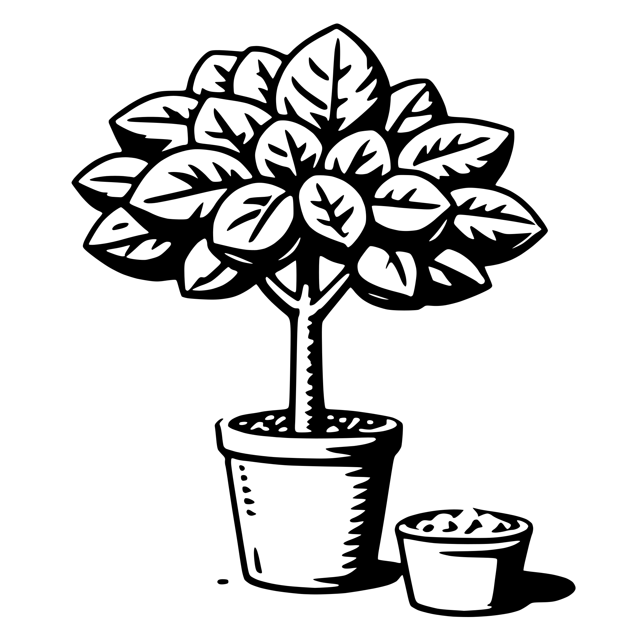 AI-generated SVG of a grapefruit tree