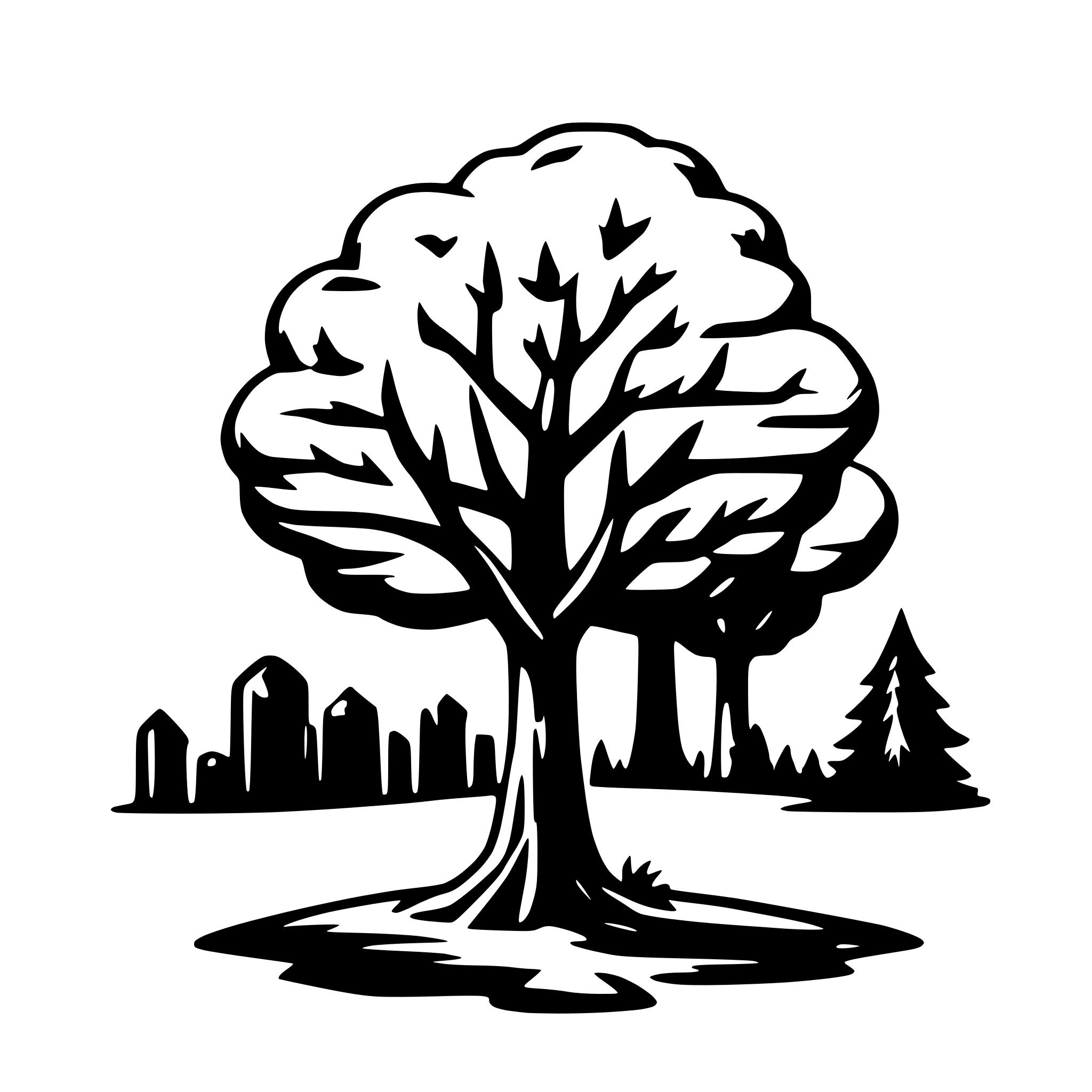 AI-generated SVG of a An Infographic about trees