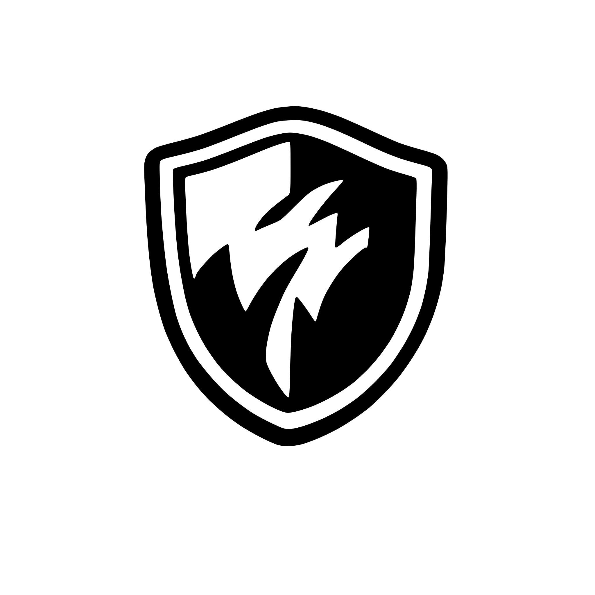 AI-generated SVG of a create a shield icon with filled color
