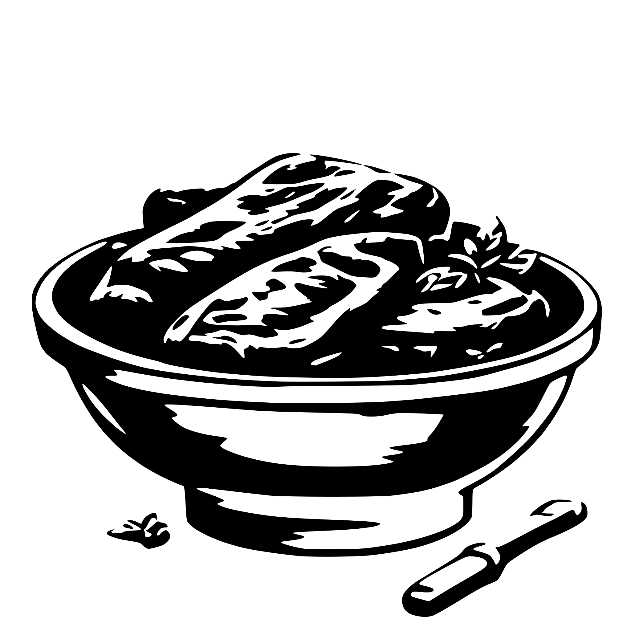 AI-generated SVG of 'Bowl of meat'