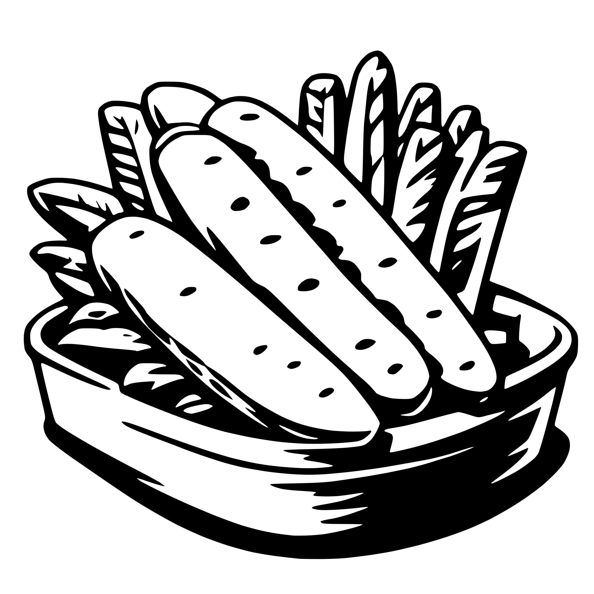 AI-generated SVG of a french fries