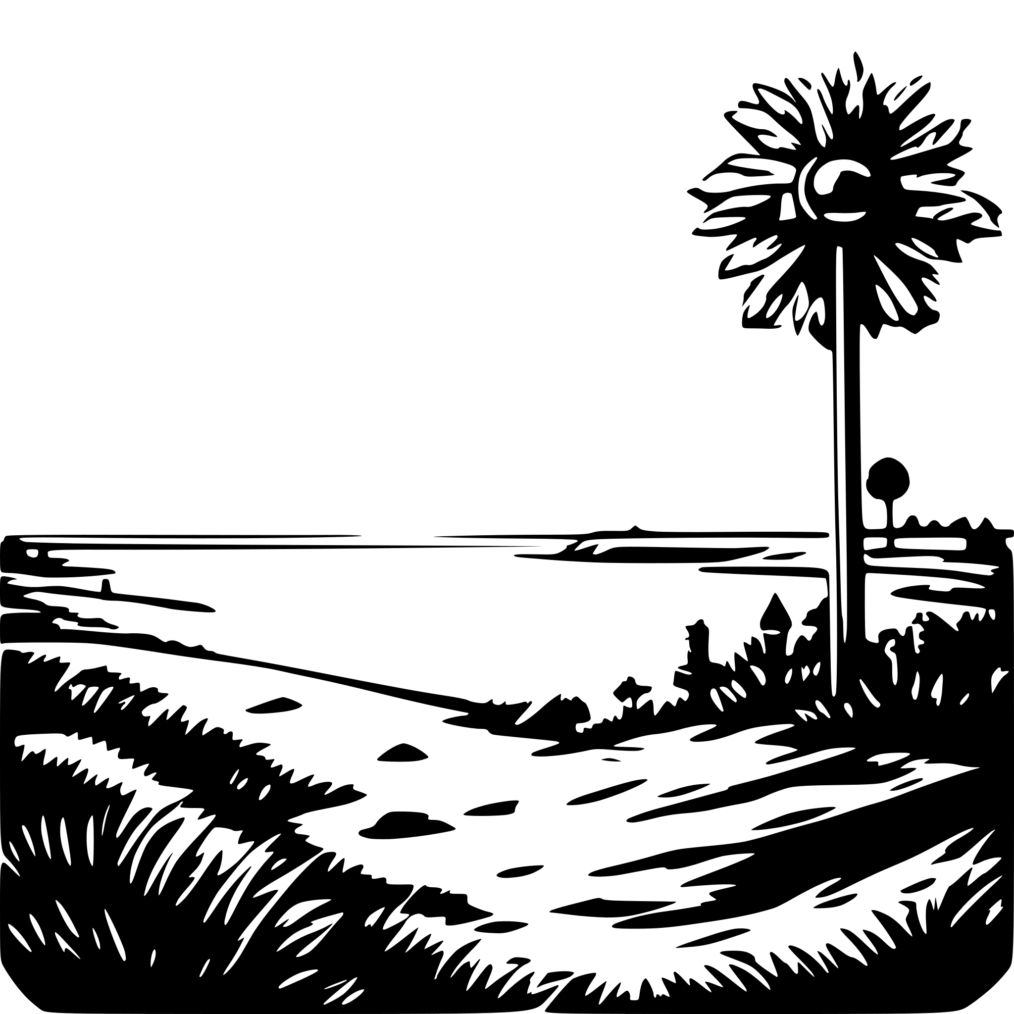 AI-generated SVG of a Sonnenaufgang