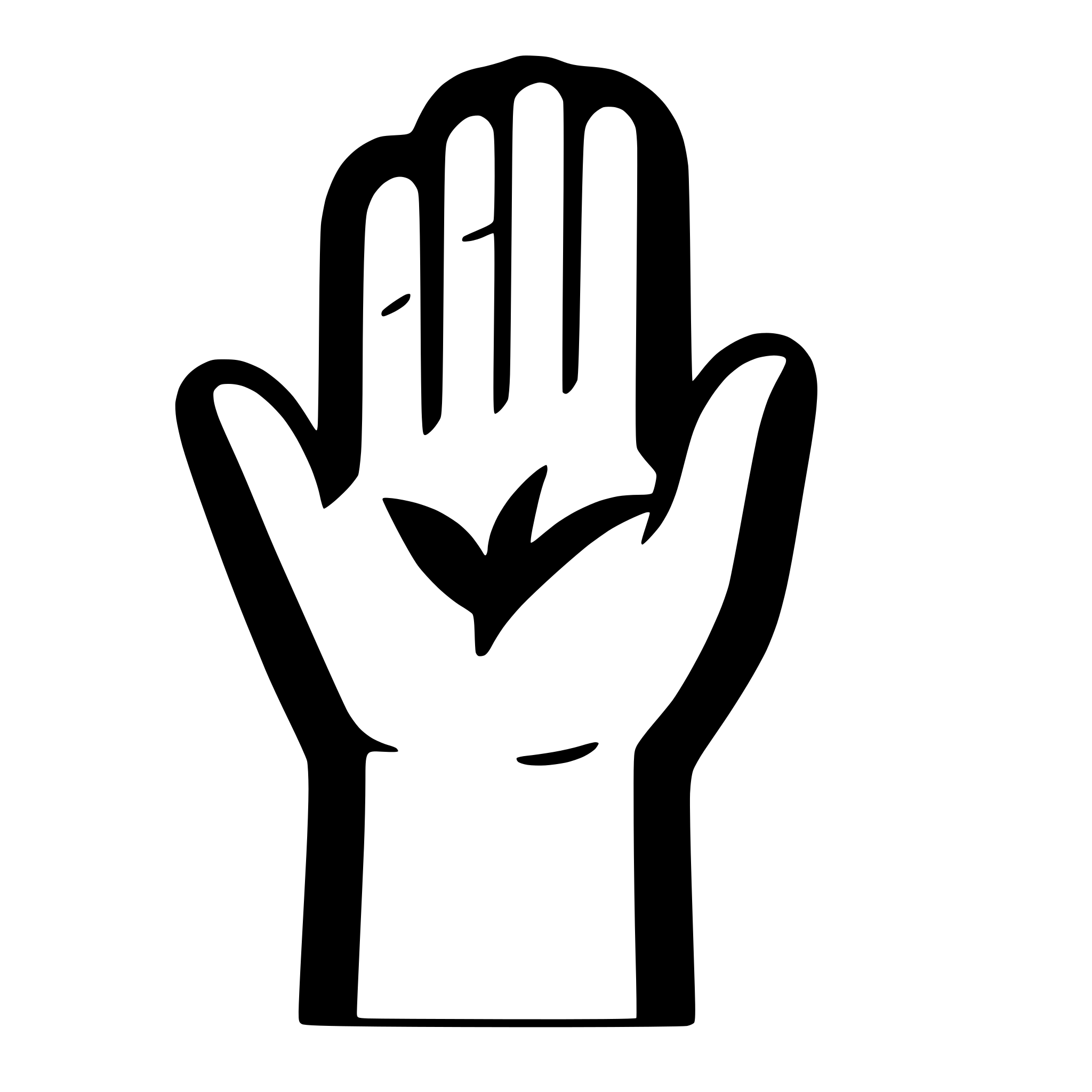 AI-generated SVG of a icon for manikur, just women hand