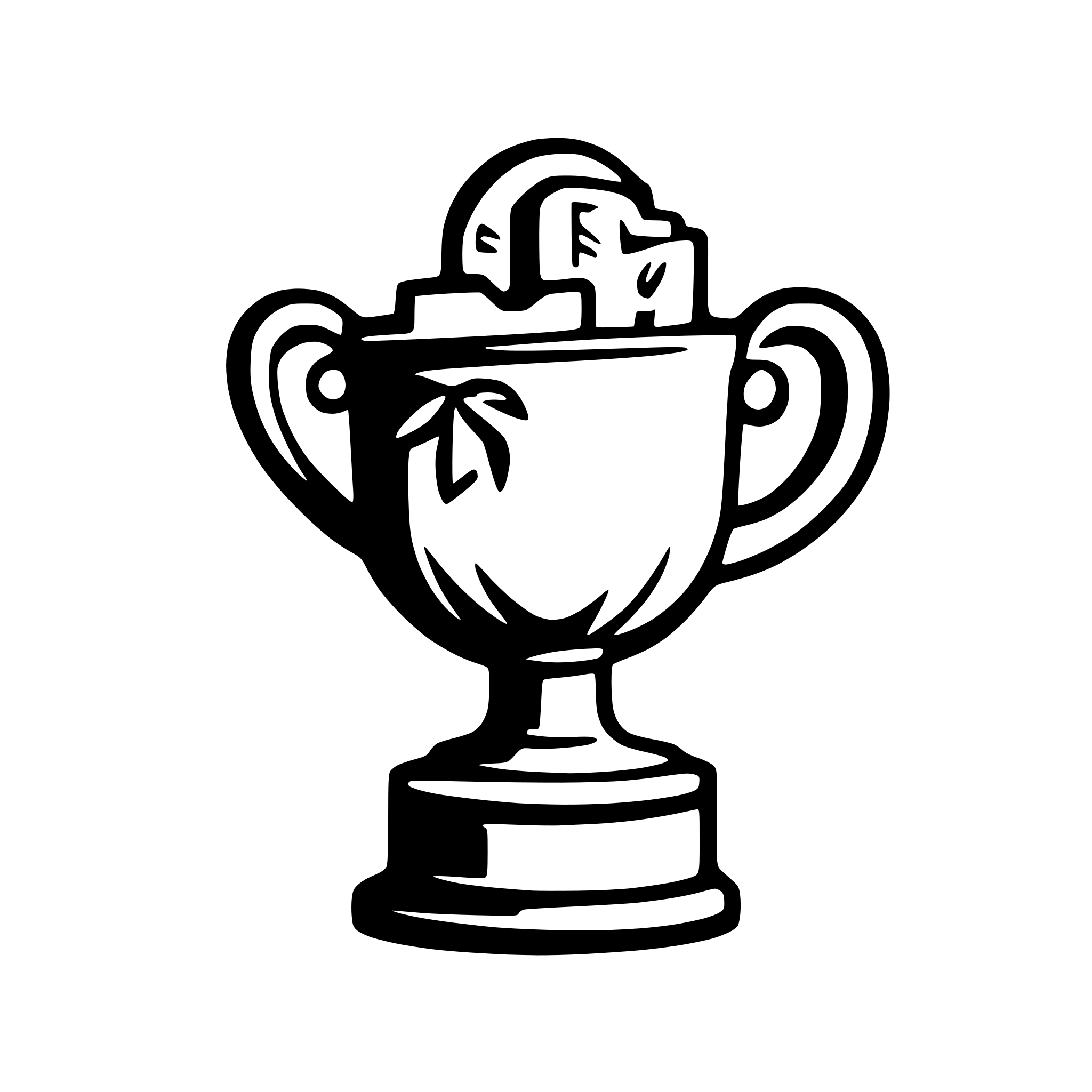 AI-generated SVG of 'trophy full of money'