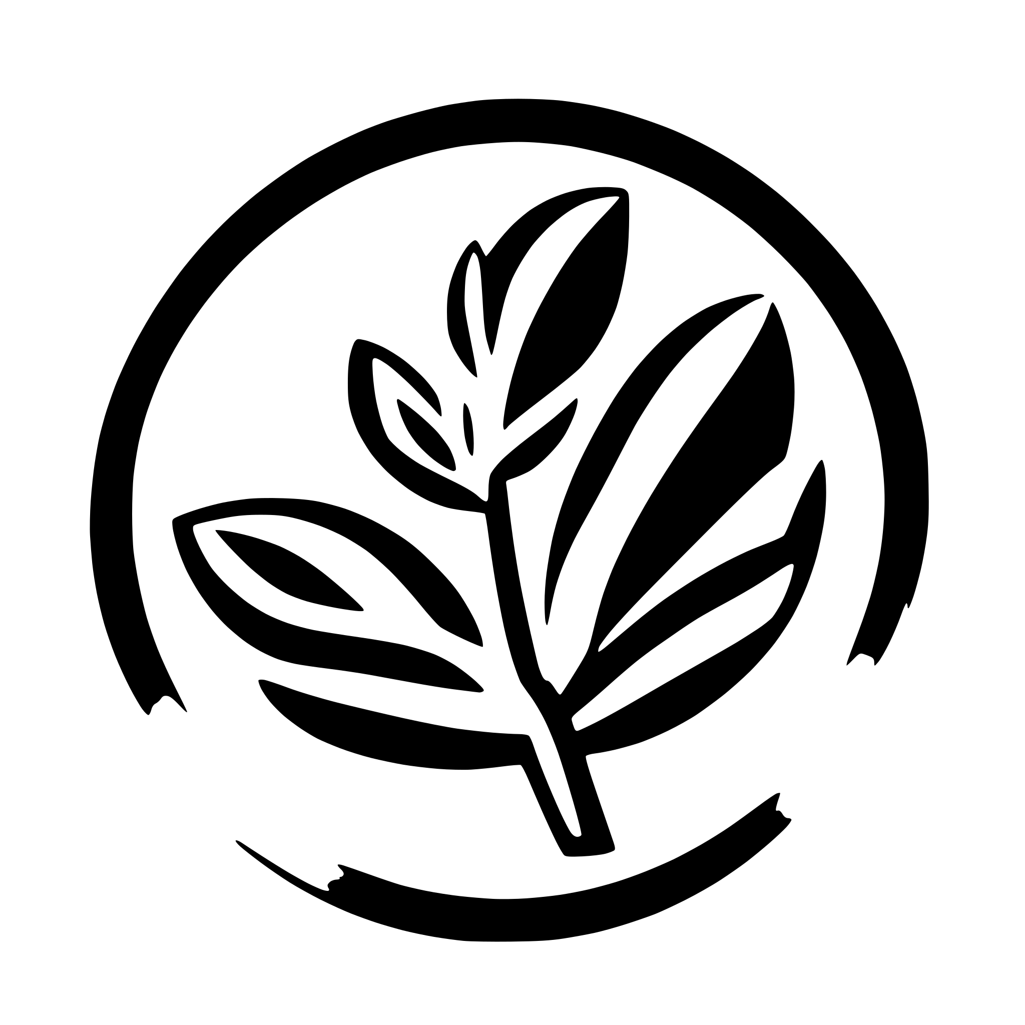 AI-generated SVG of a cursive G with olive branches around it