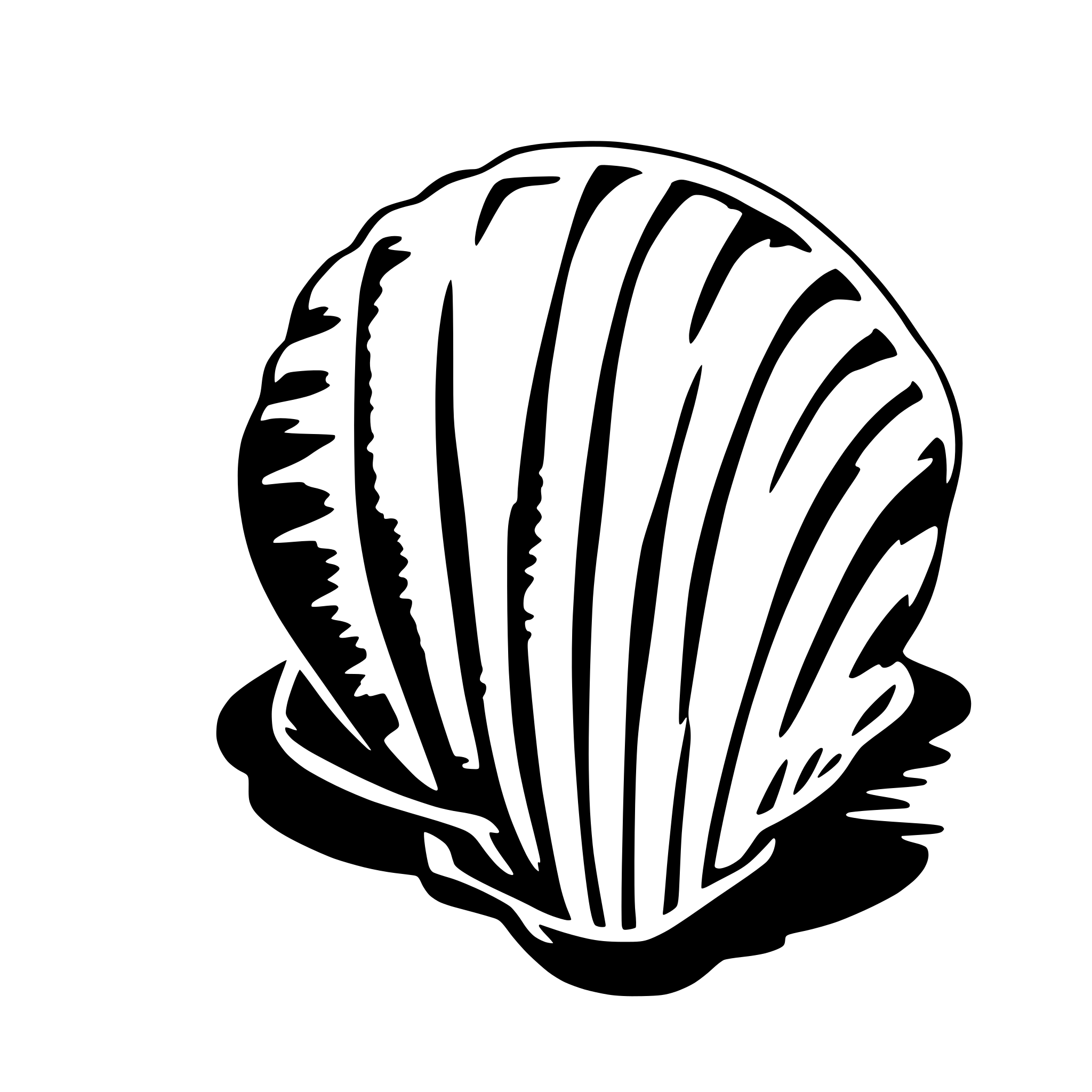 AI-generated SVG of 'a seashell'