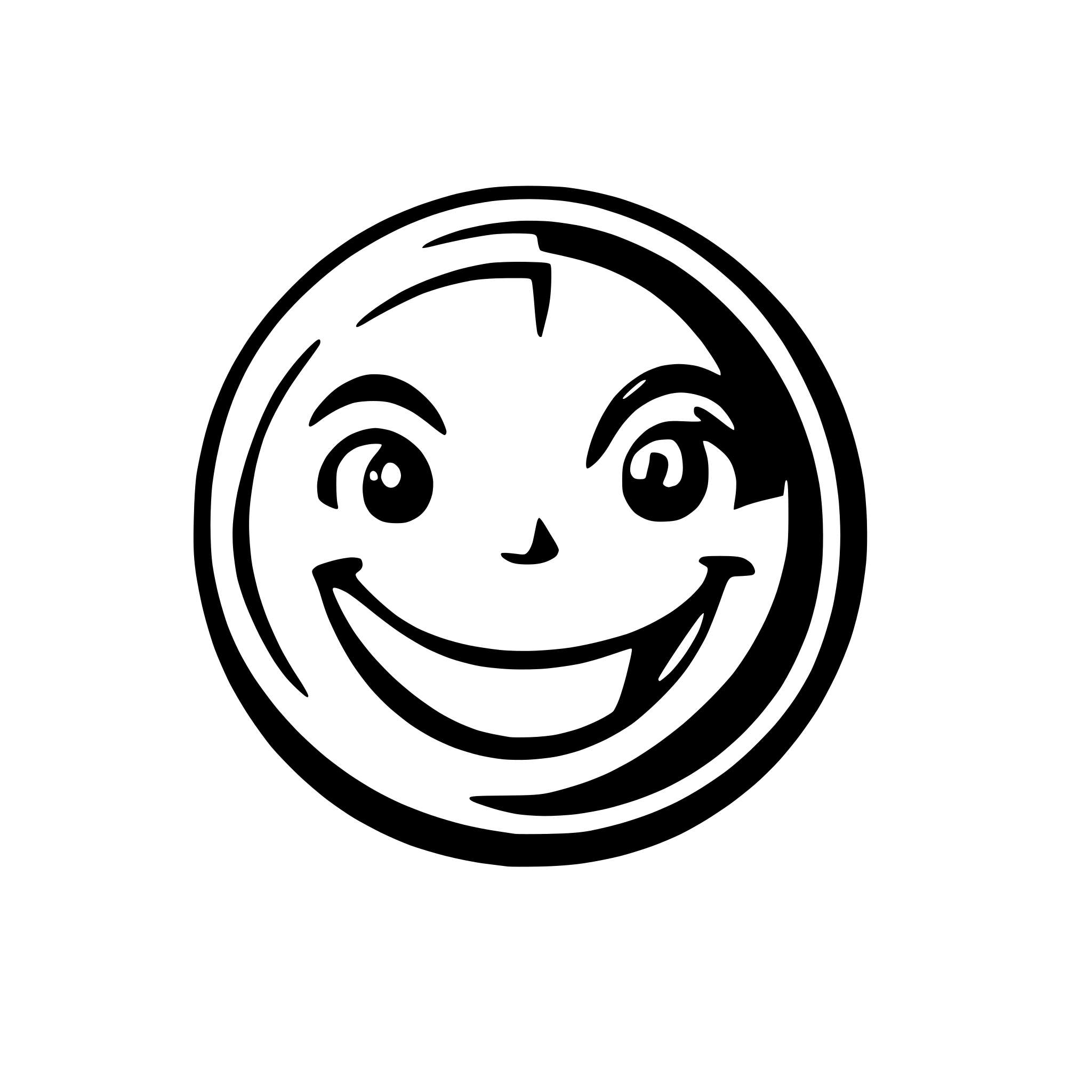 AI-generated SVG of a Clean, modern happy smiley logo. Perfect for businesses looking for a distinctive mark.