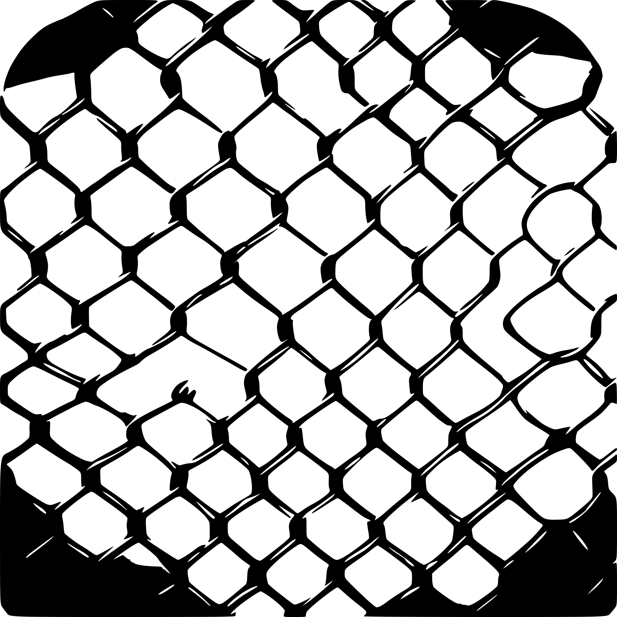 AI-generated SVG of 'Chicken Wire and Netting'
