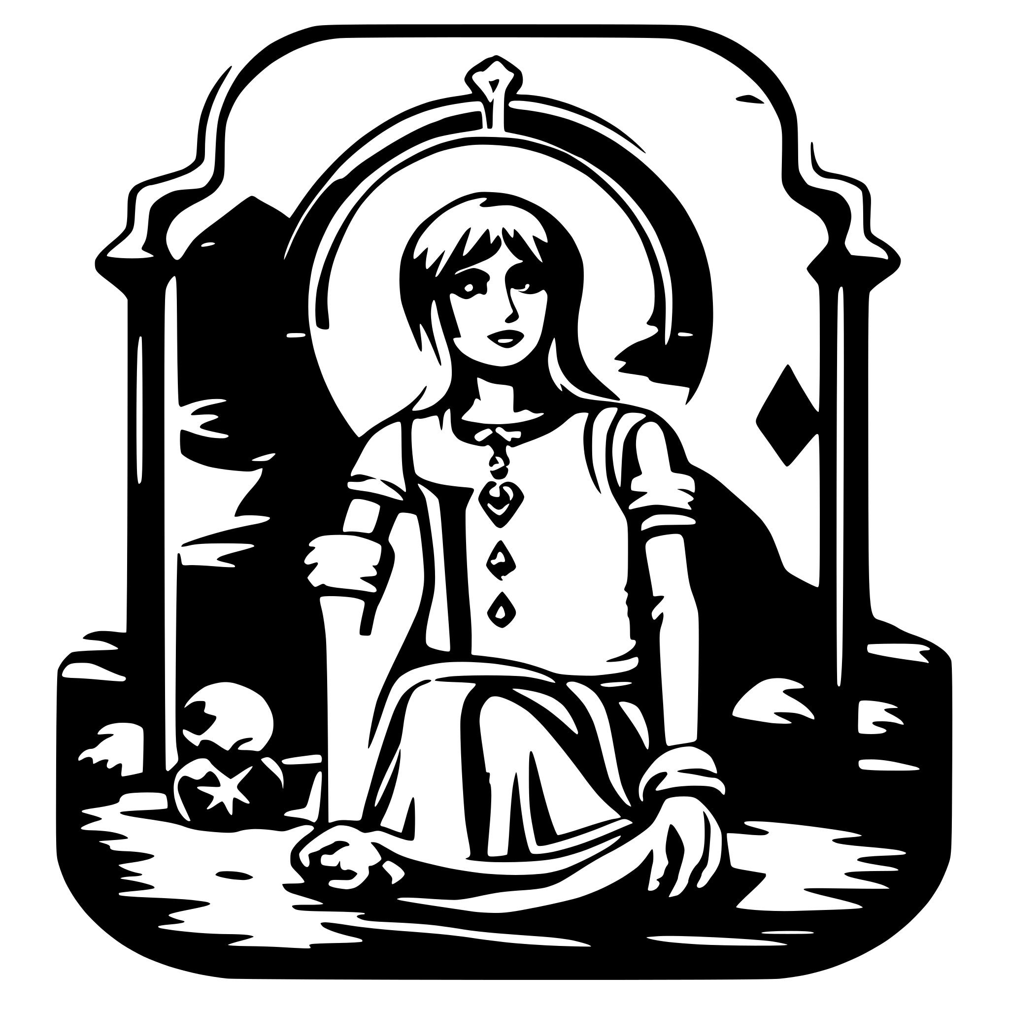 AI-generated SVG of 'Tarot card'