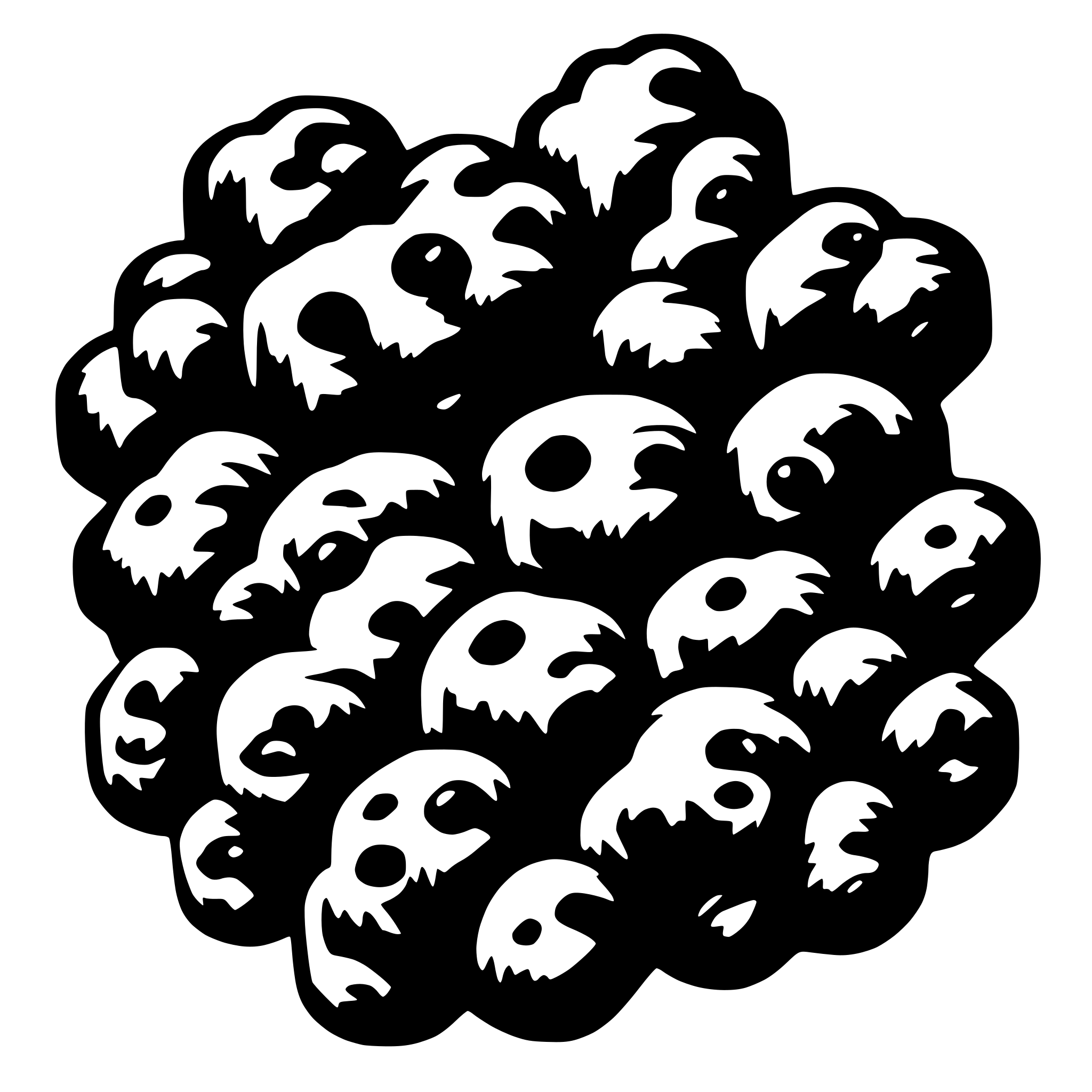 AI-generated SVG of a Galaxy clusters
