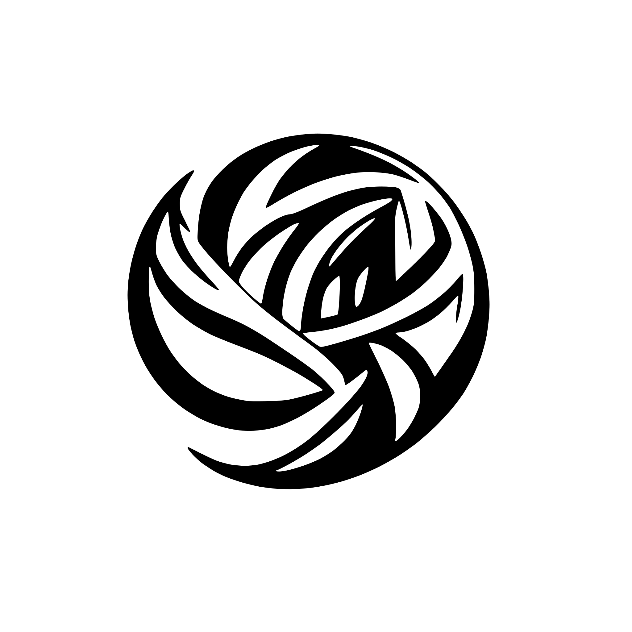 AI-generated SVG of a modern symbol for collective connection, networking and computing