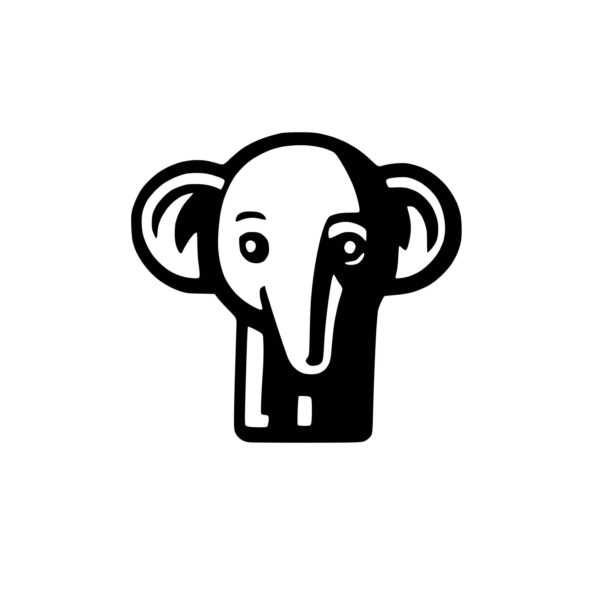 AI-generated SVG of a elephant