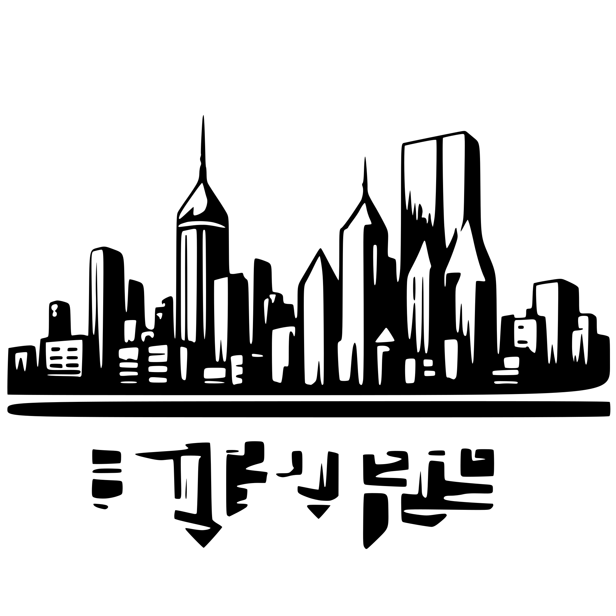 AI-generated SVG of 'stylized icon or subtle graphic that evokes “urban complexity” or “NY skyline” in a minimalist line-art style in vector art style.'