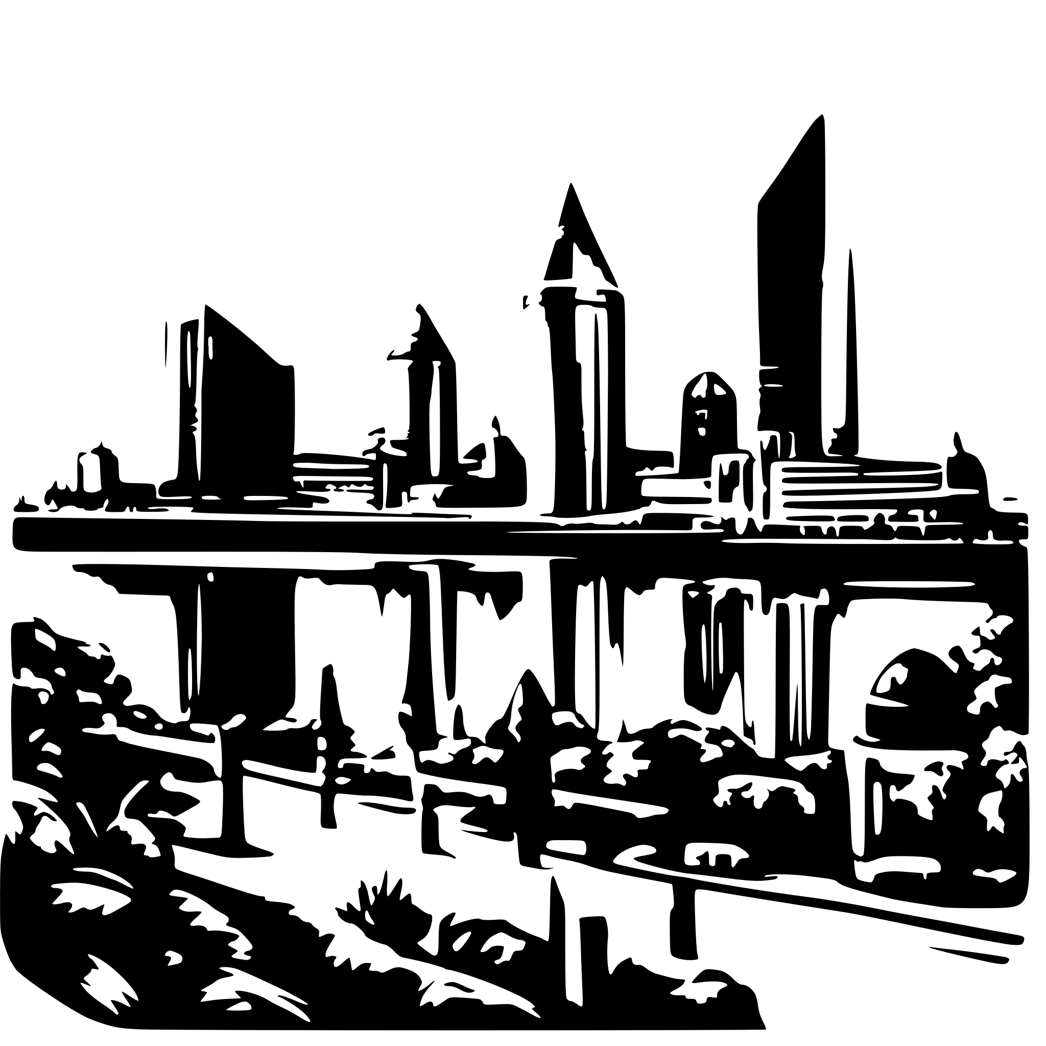 AI-generated SVG of 'Skyline Londen'