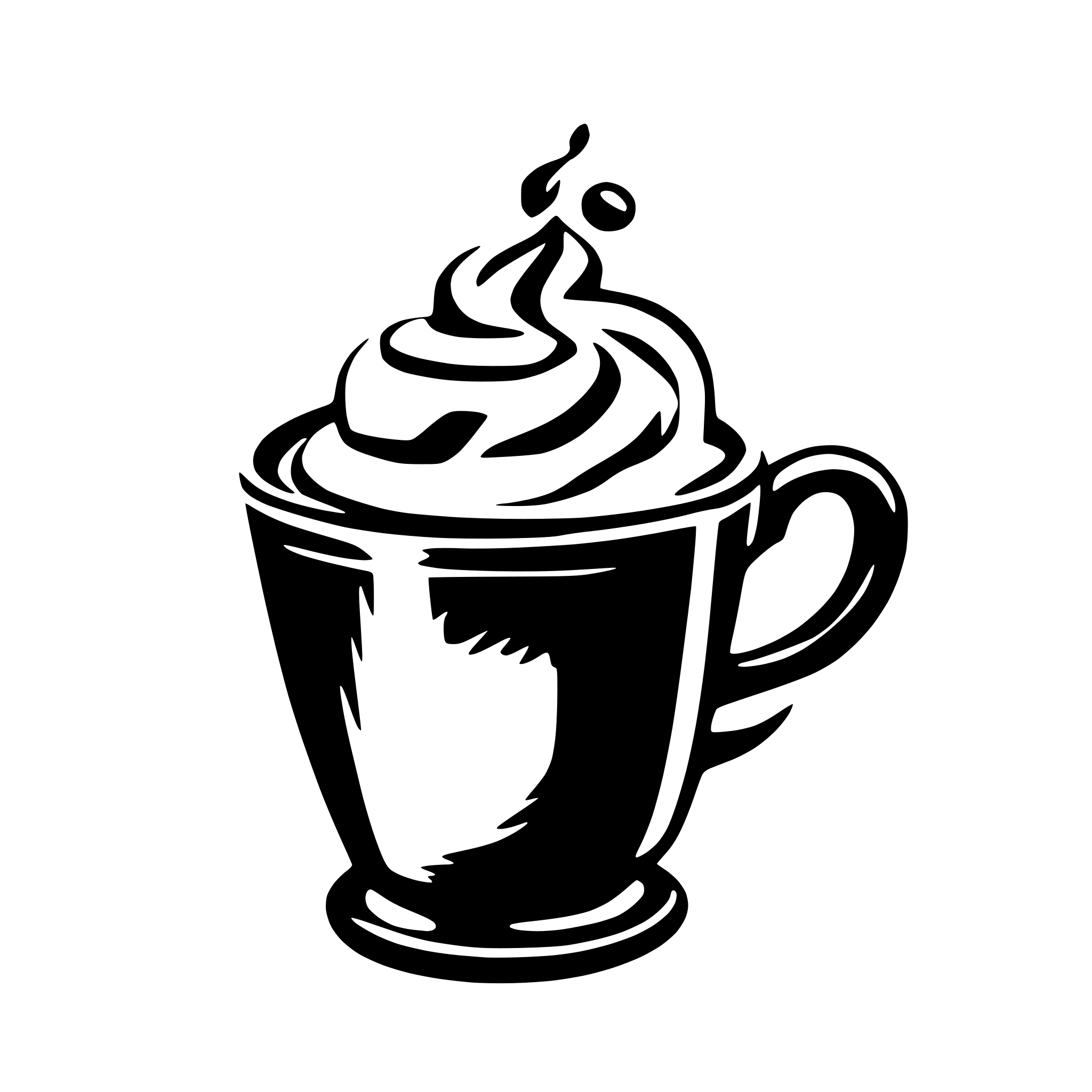 AI-generated SVG of 'coffee cream shape'