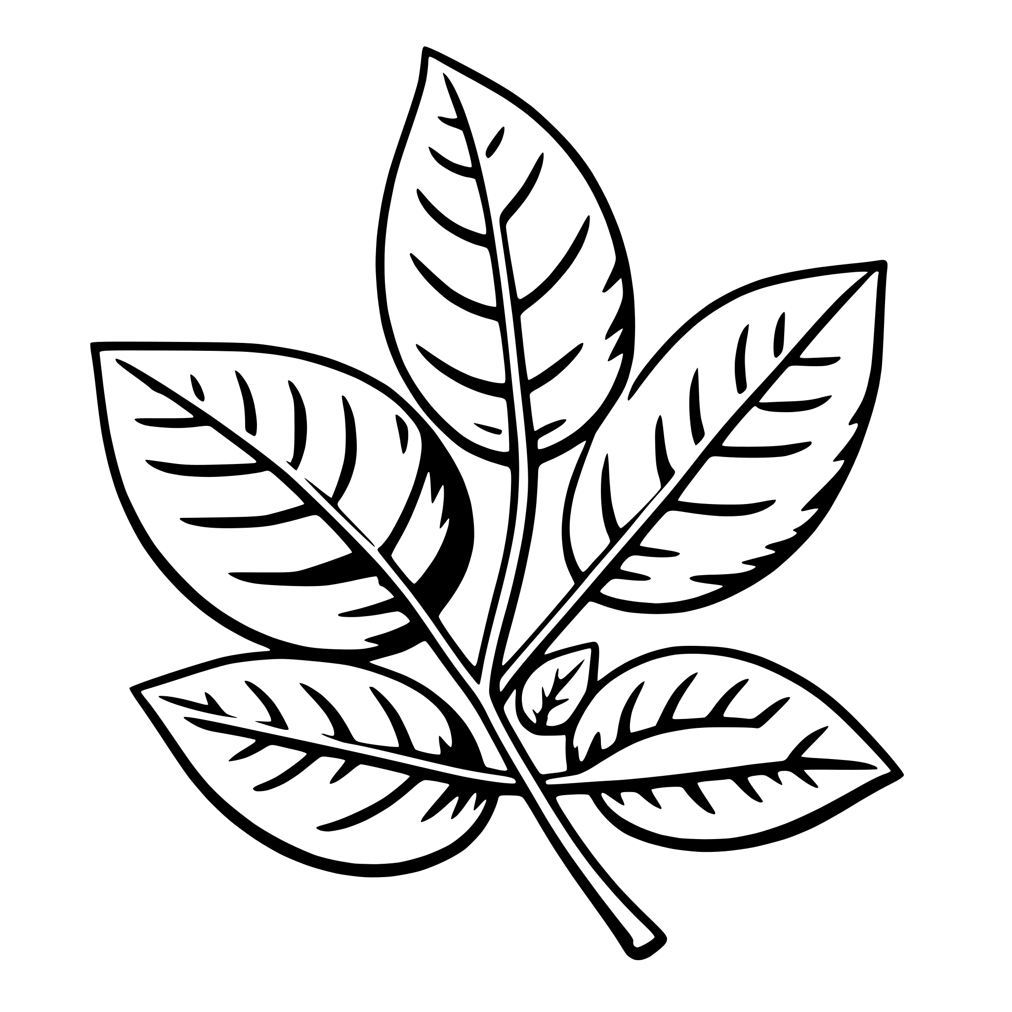 AI-generated SVG of a autumn leaves