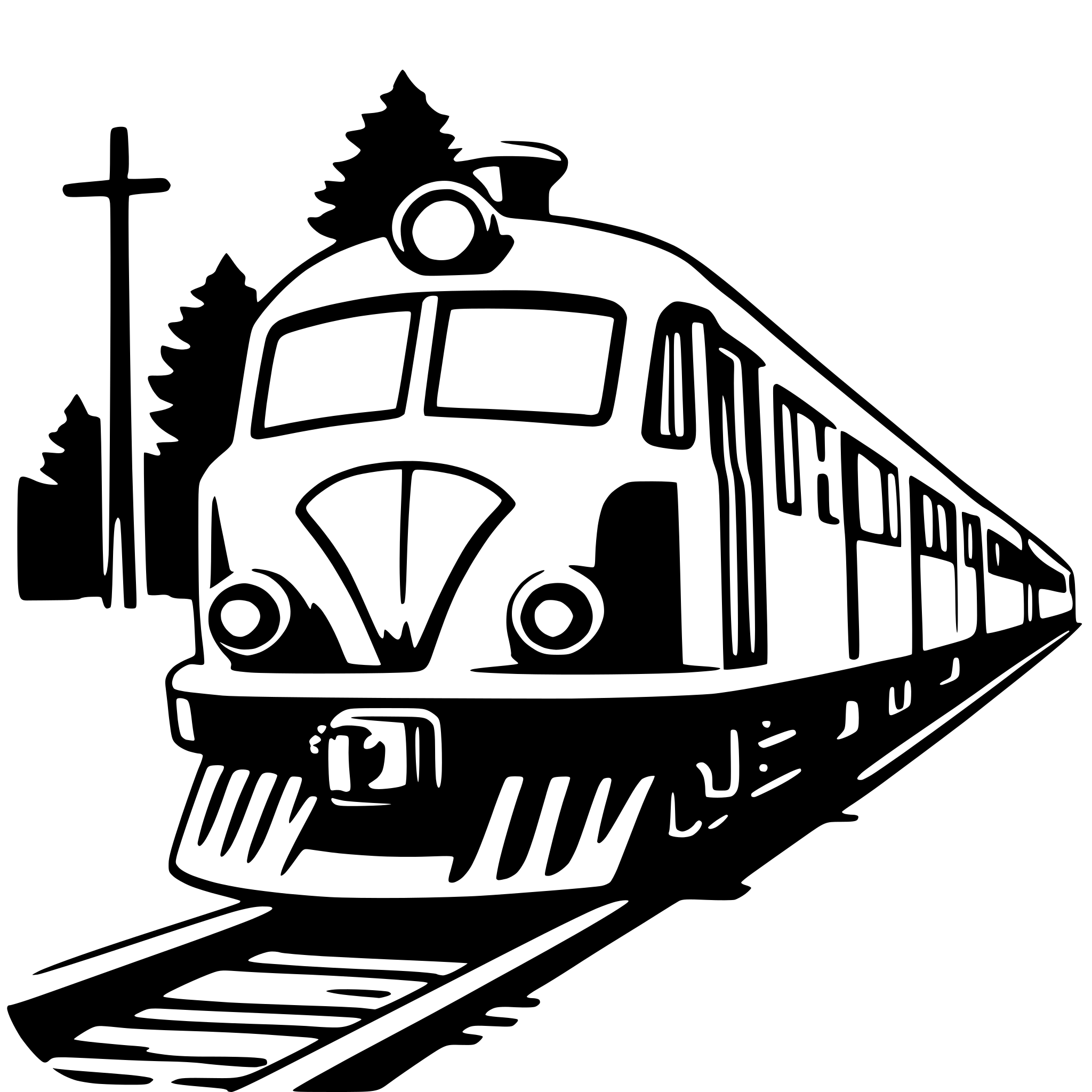 AI-generated SVG of a train