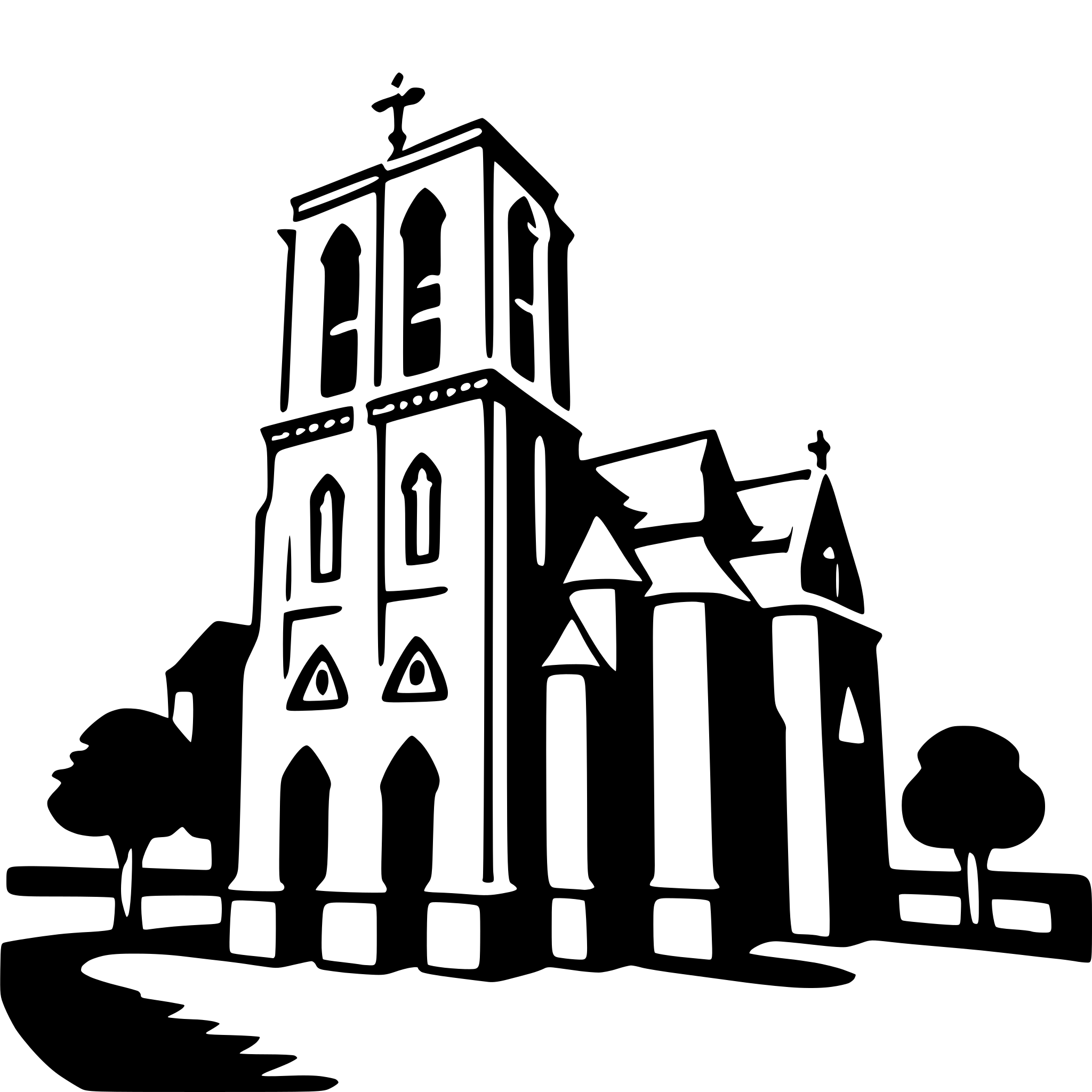 AI-generated SVG of 'notre dame cathedral'