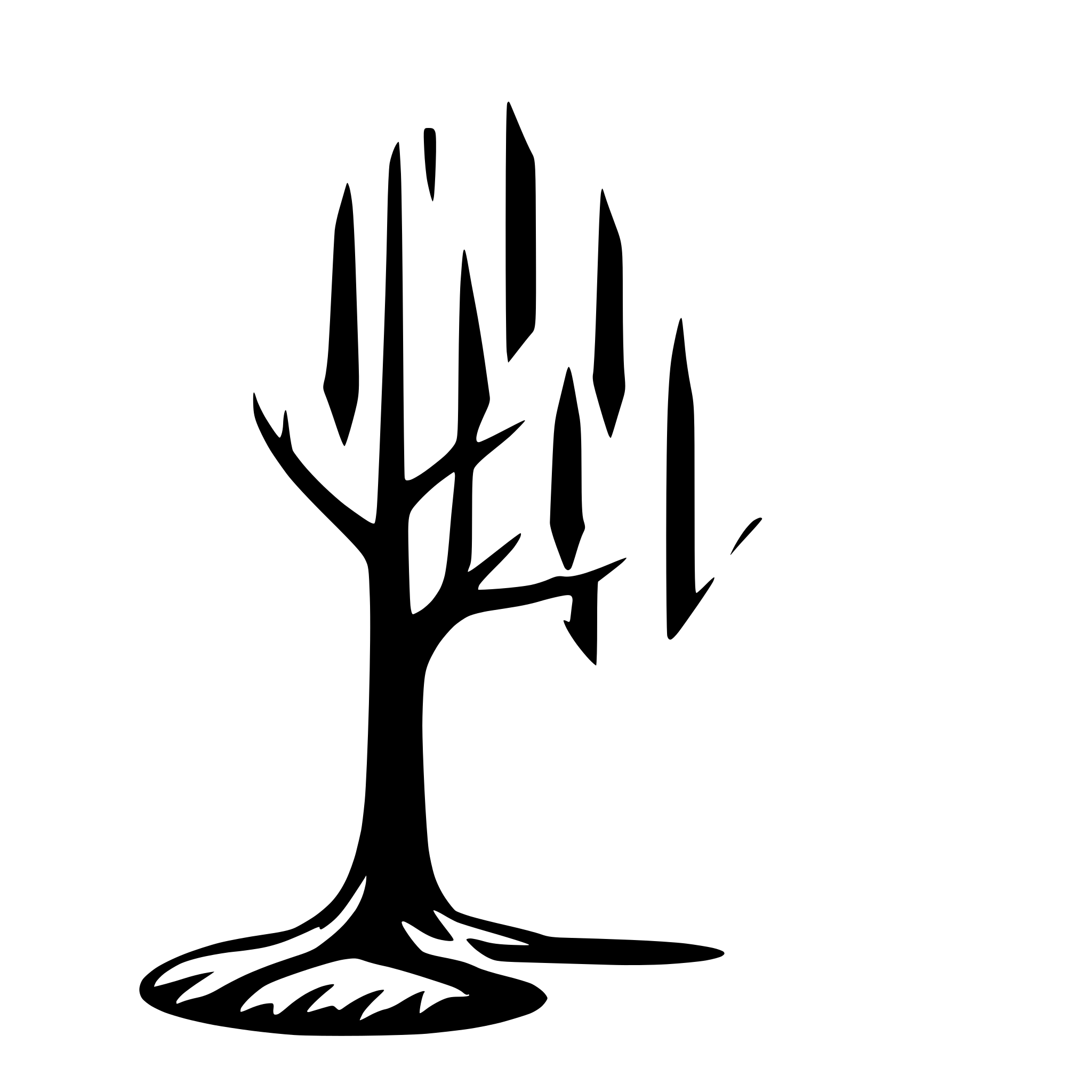 AI-generated SVG of a a lone maple tree