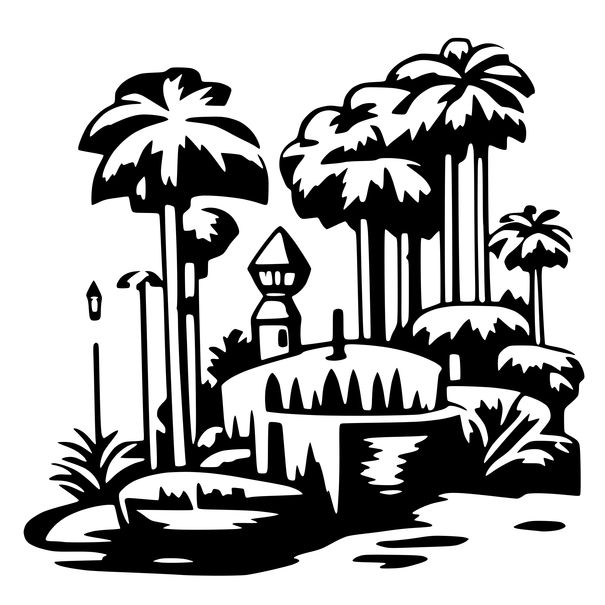 AI-generated SVG of a Kerajaan Kutai