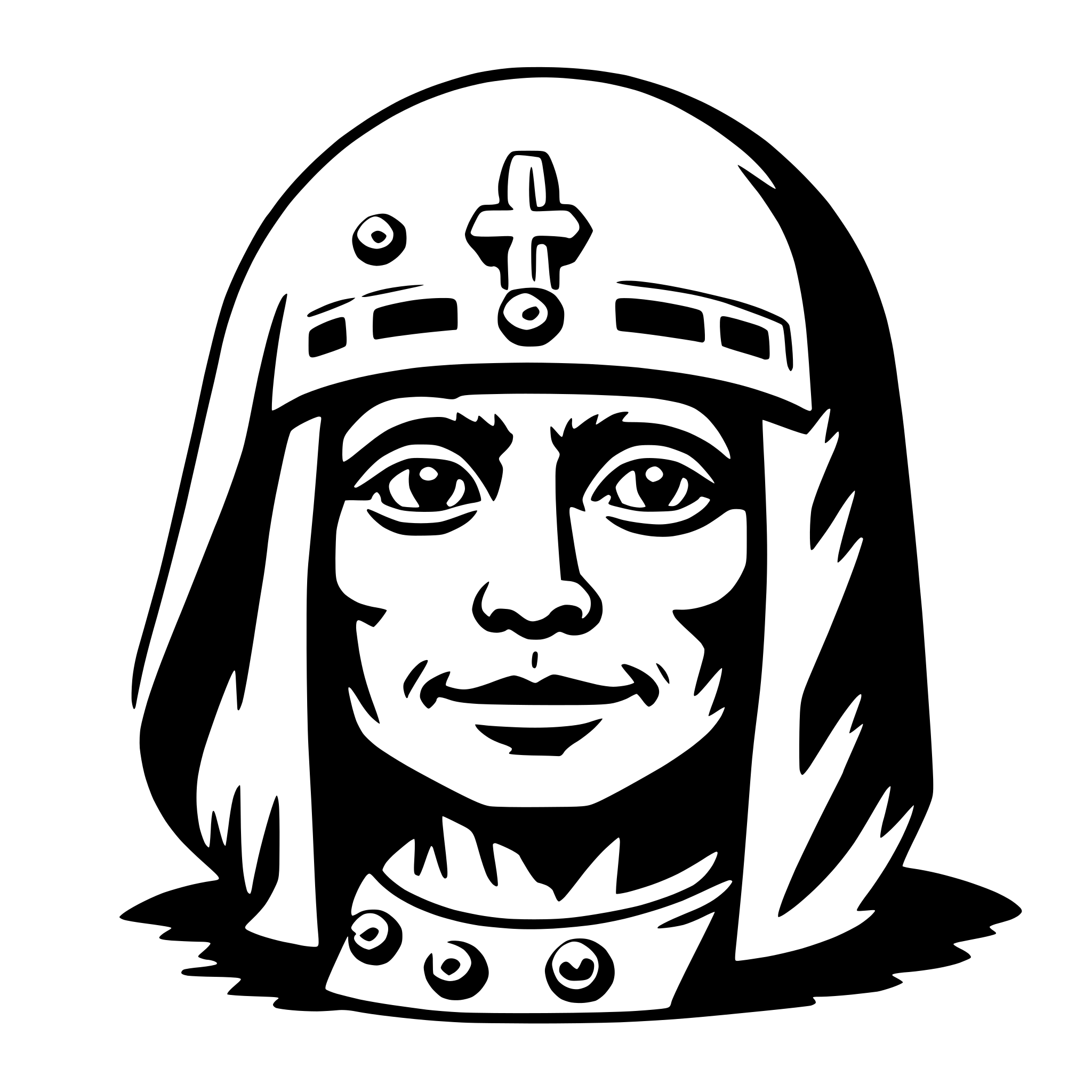 AI-generated SVG of a ah puch