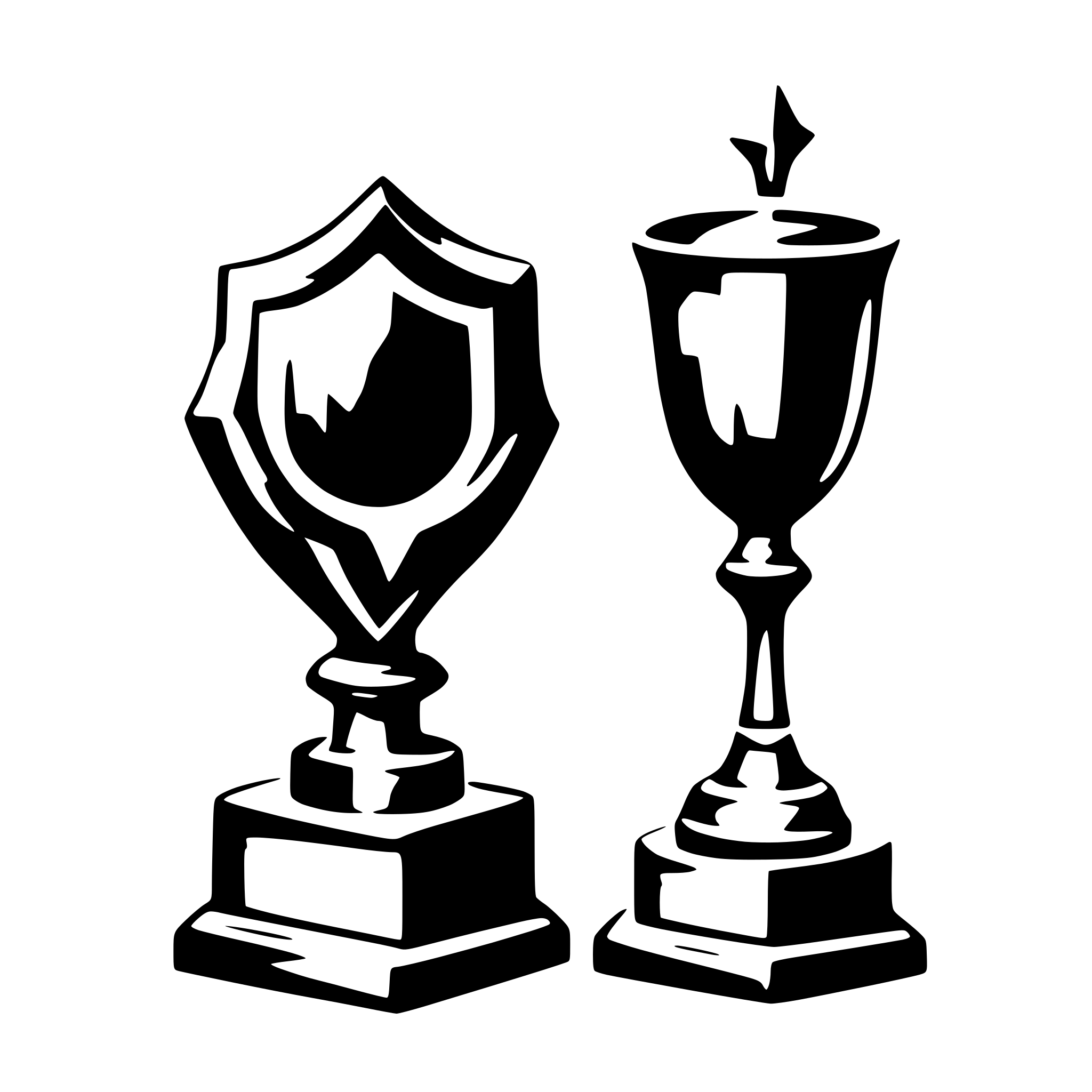 AI-generated SVG of 'trophies'