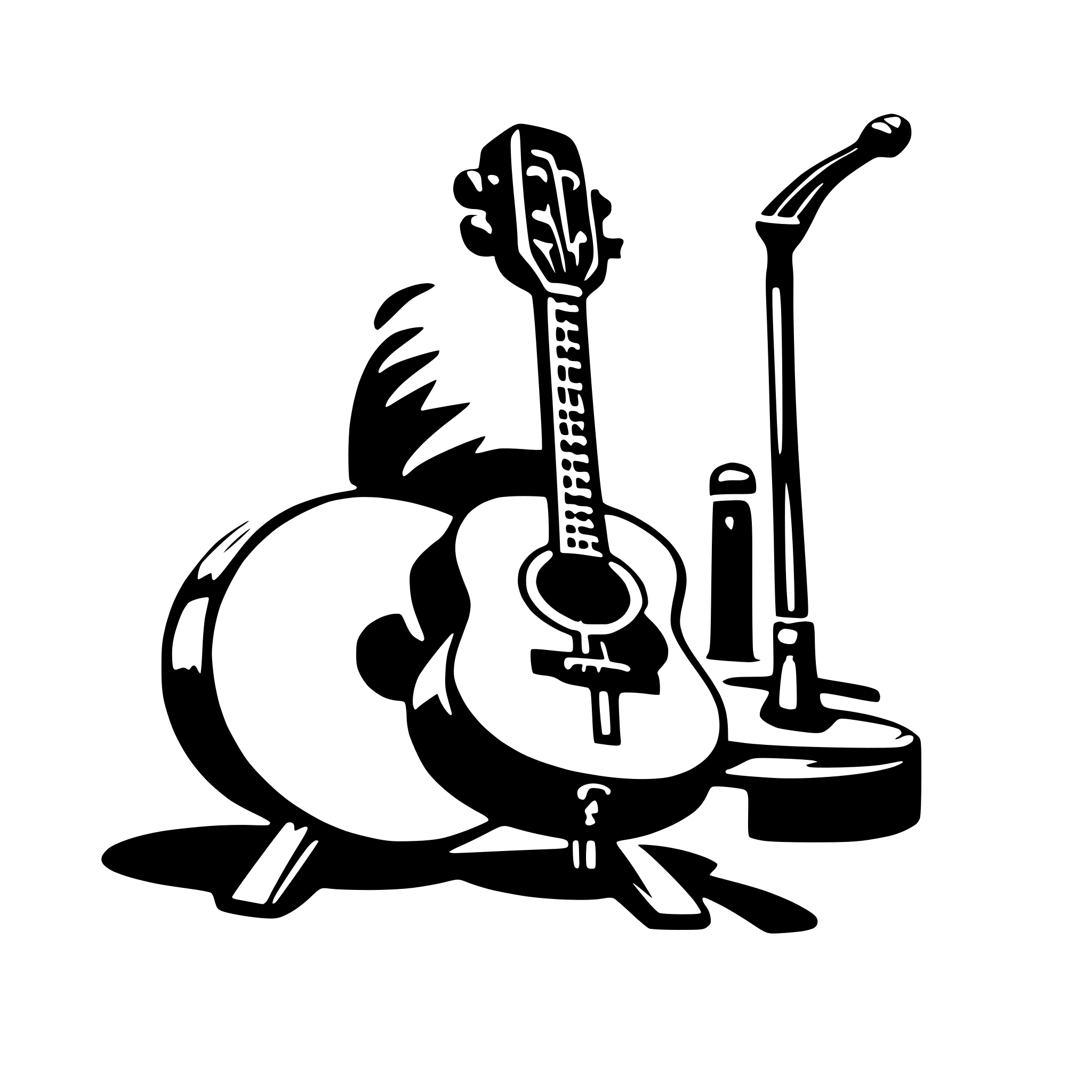 AI-generated SVG of a music