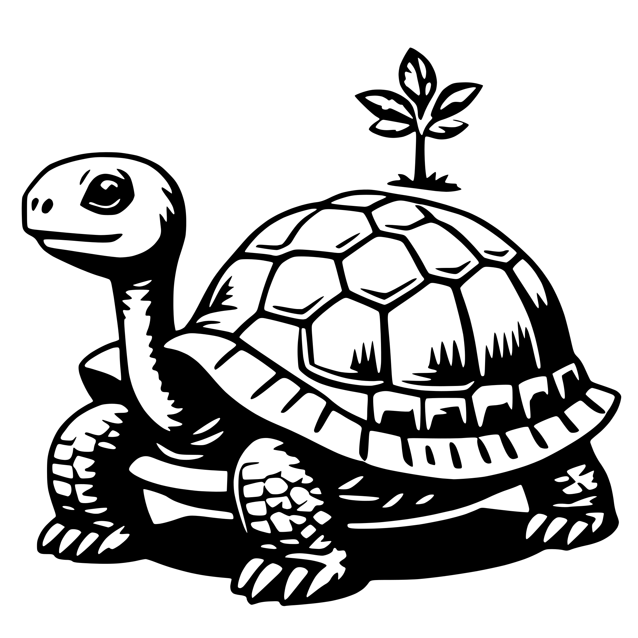 AI-generated SVG of 'tortoise'