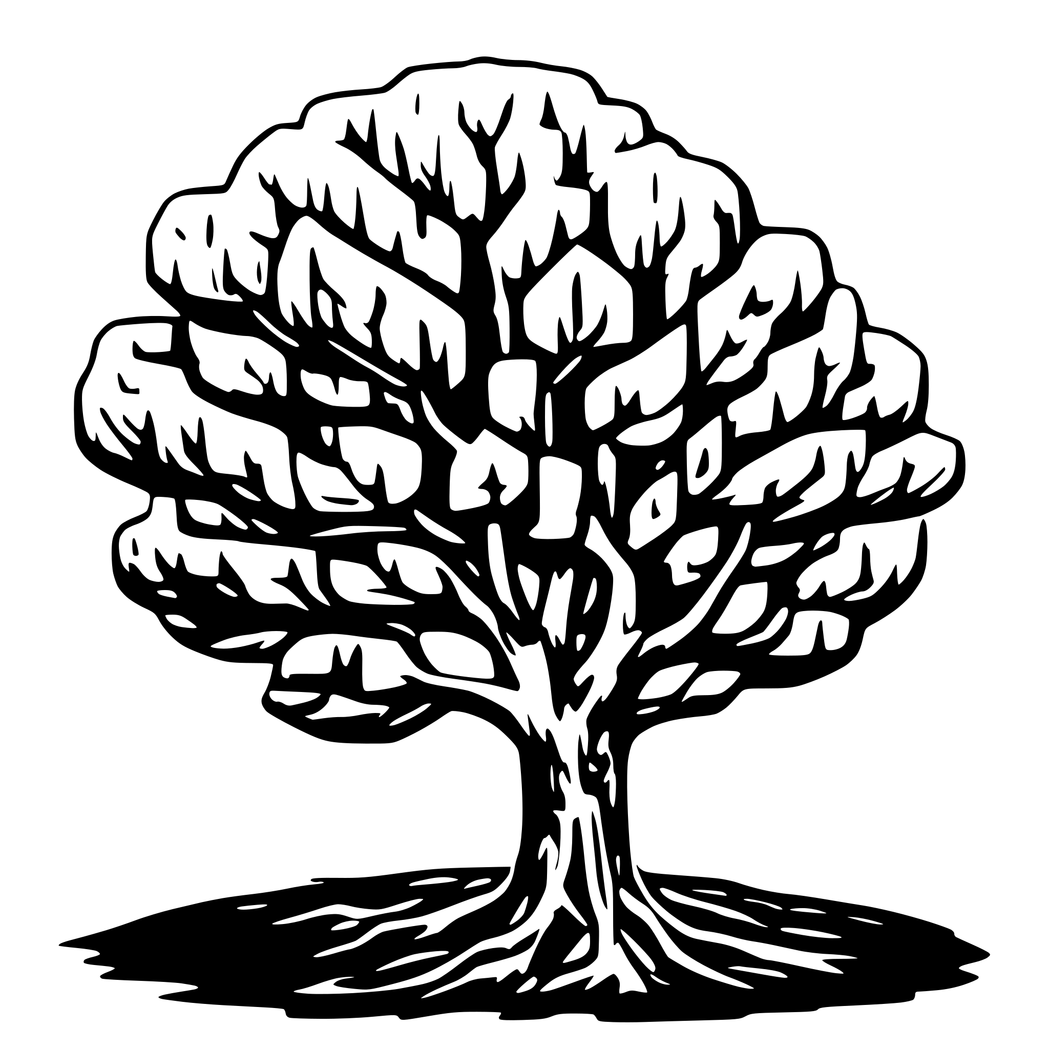 AI-generated SVG of a tree