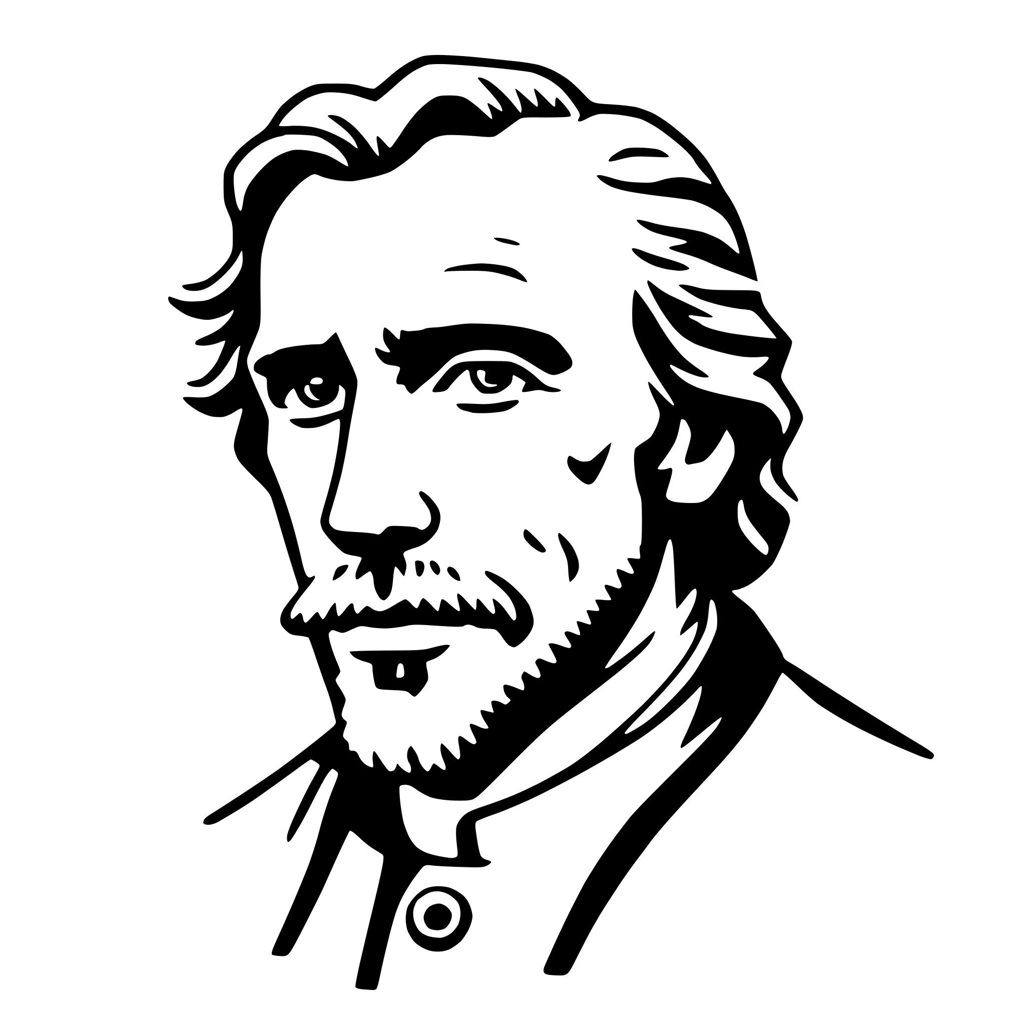 AI-generated SVG of 'vincent van gogh'