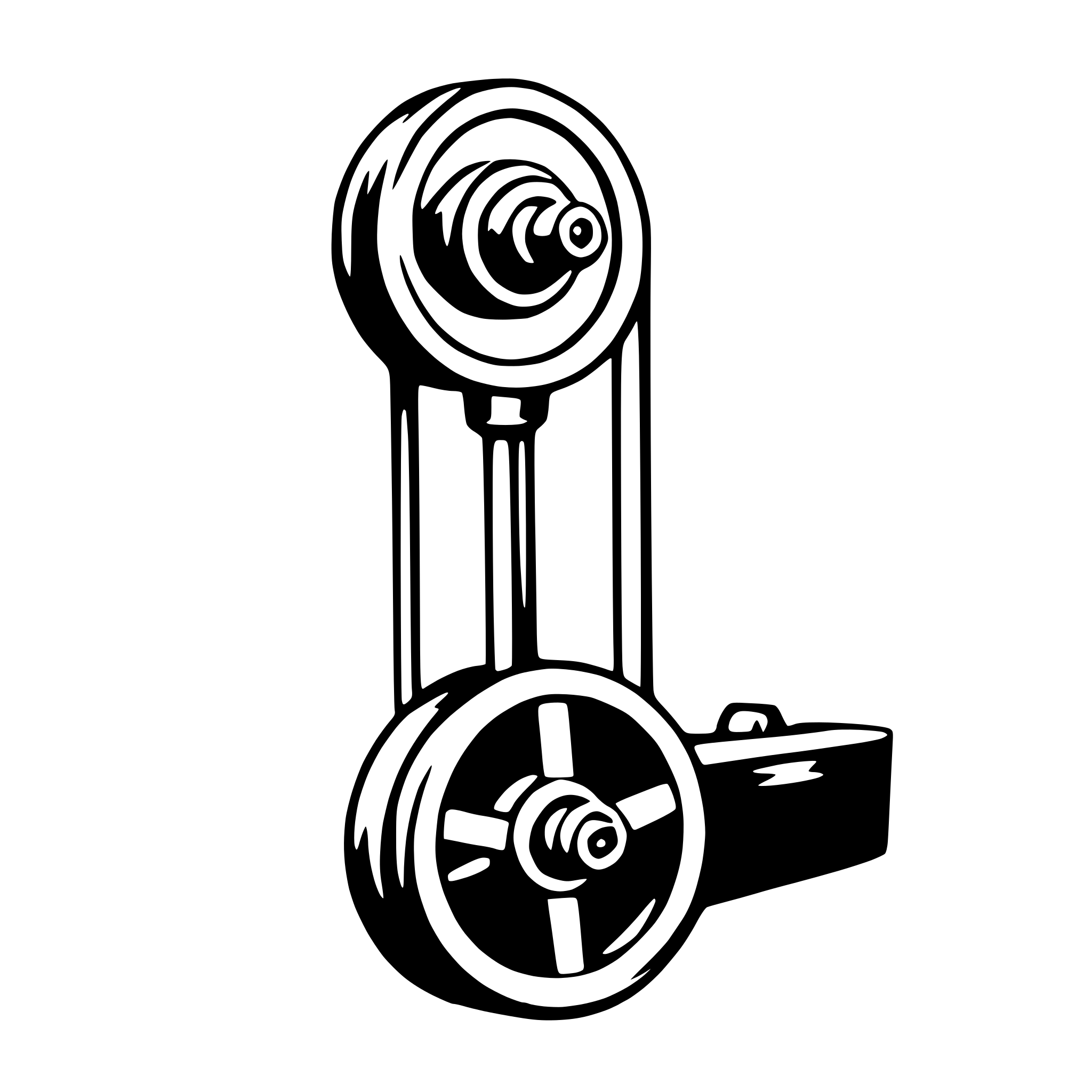 AI-generated SVG of a pulley