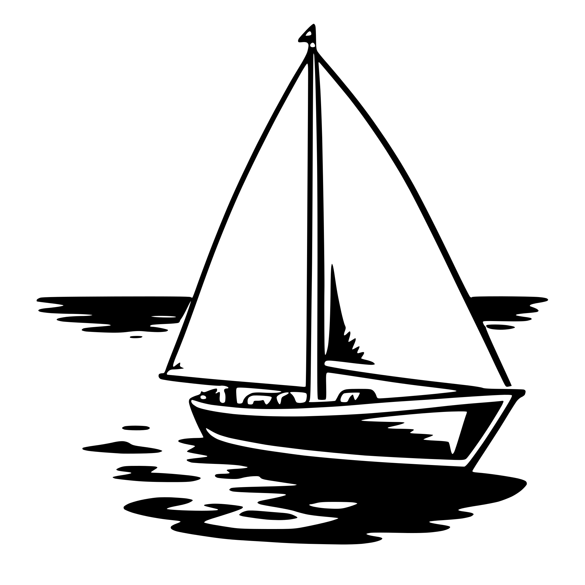 AI-generated SVG of a sailboat