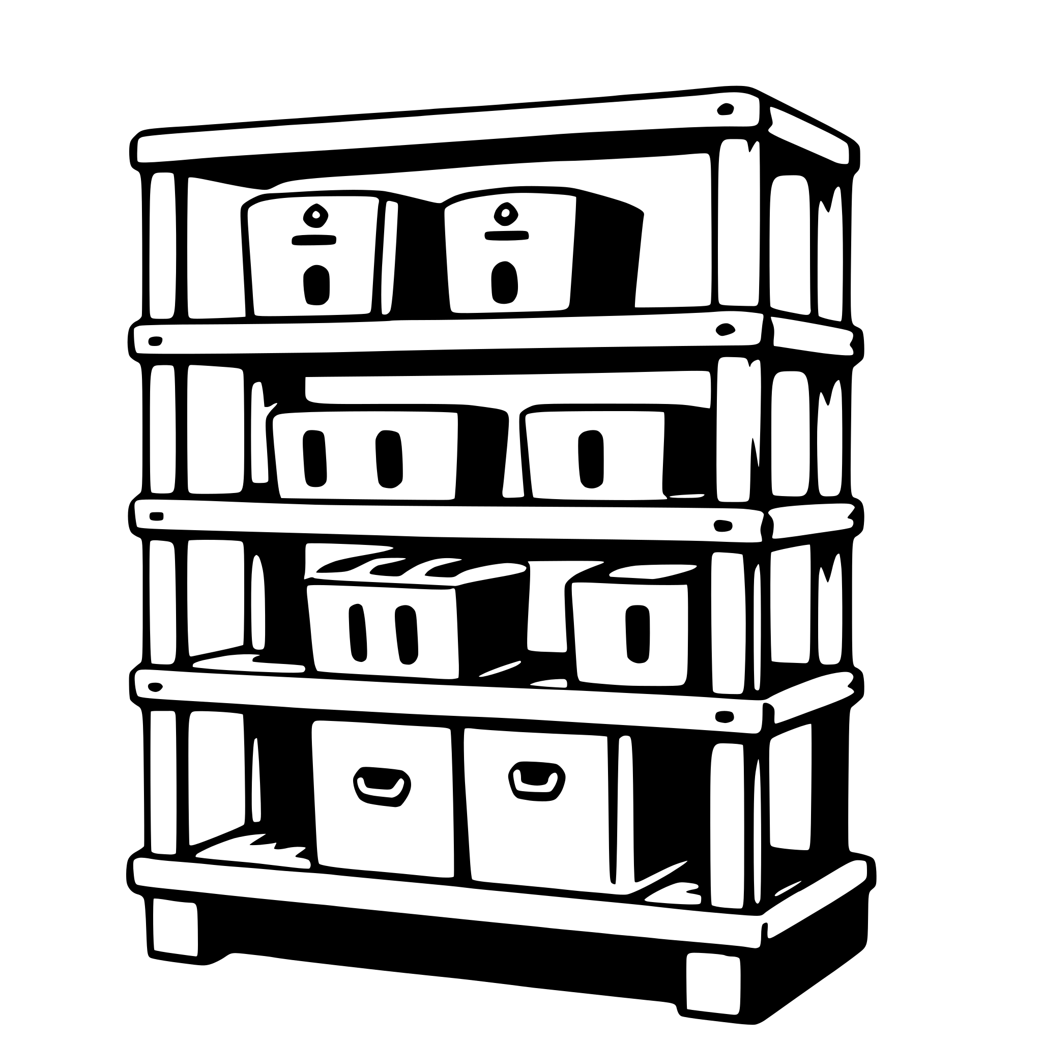 AI-generated SVG of 'rack'