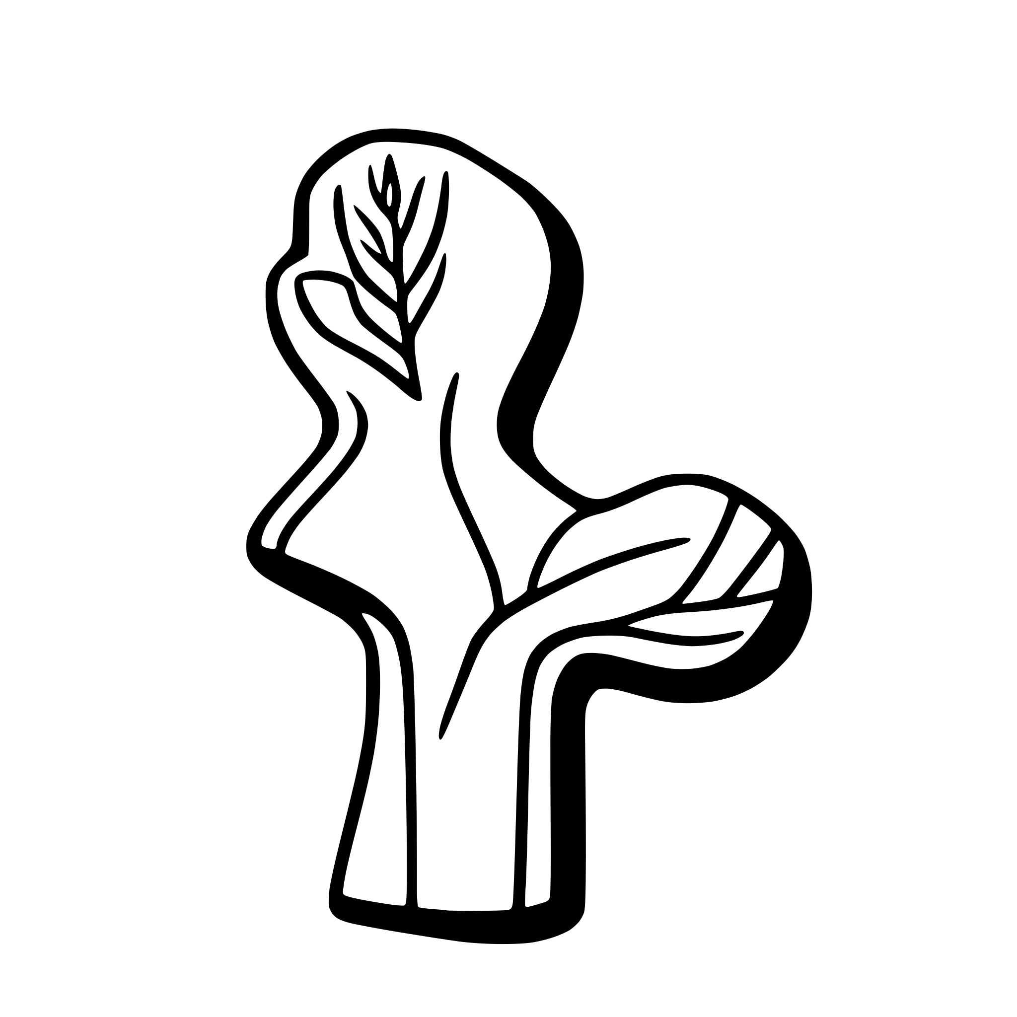 AI-generated SVG of 'post stamp breast'