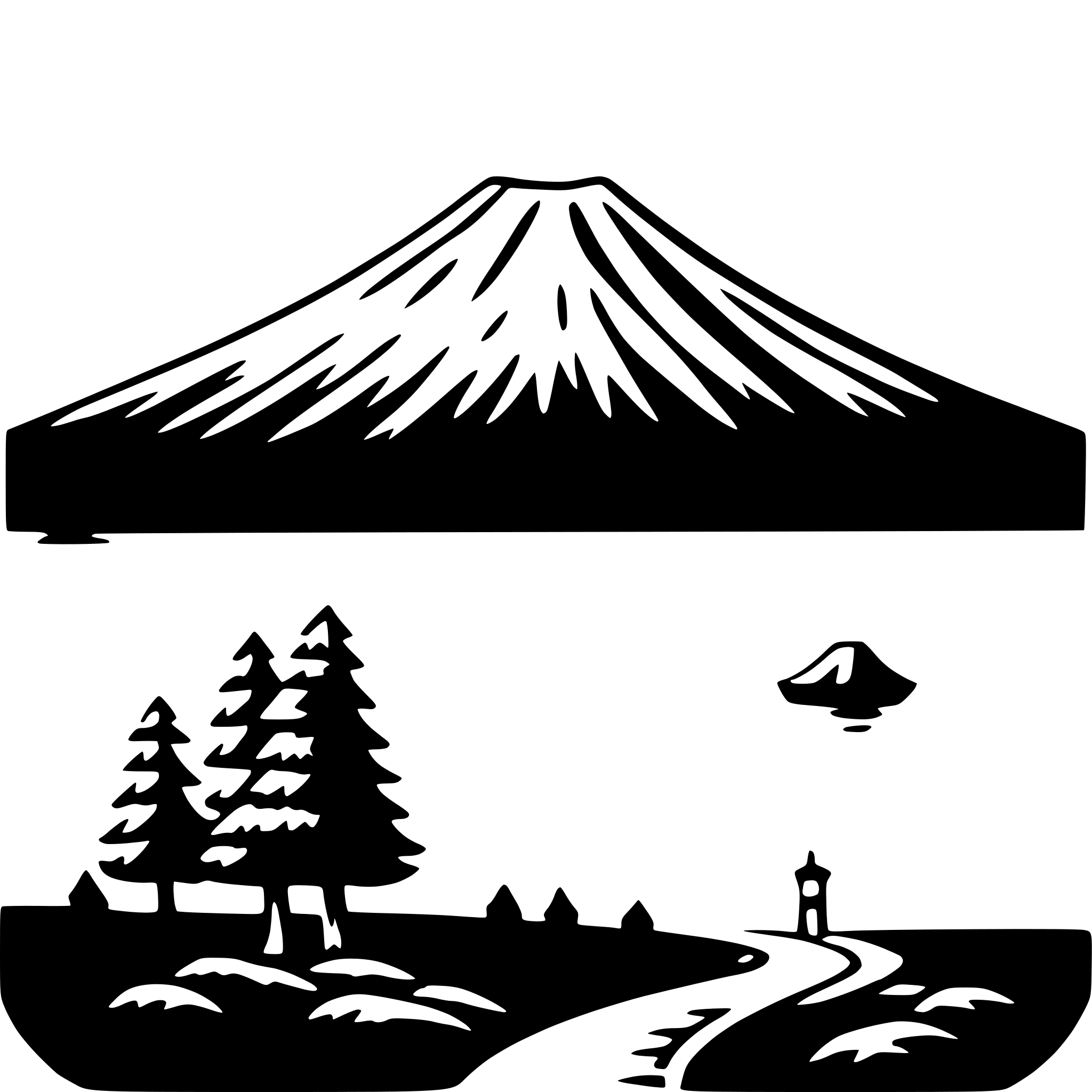 AI-generated SVG of a mount fuji