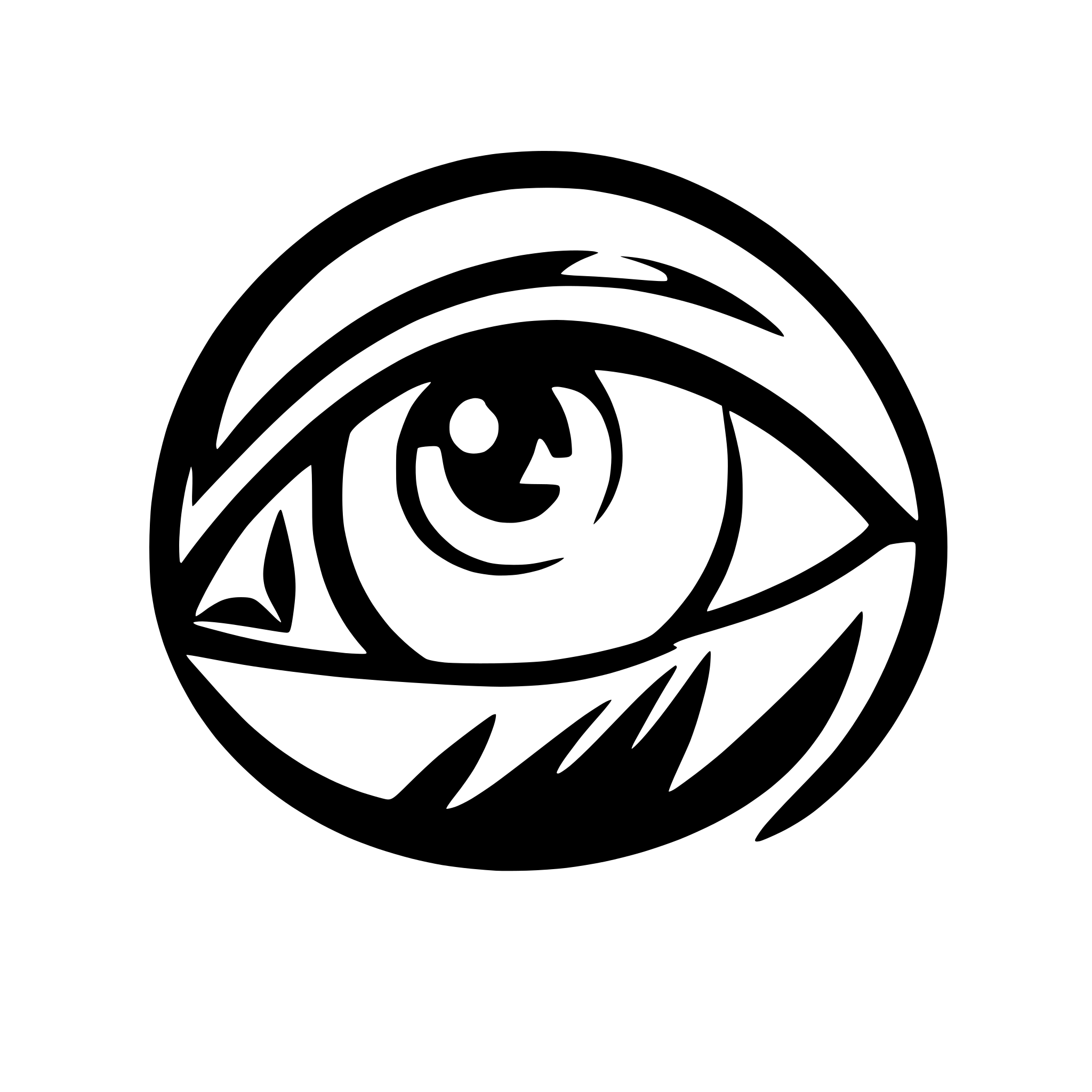 AI-generated SVG of a A logo of an eye with fire in place of the upper eye lashes