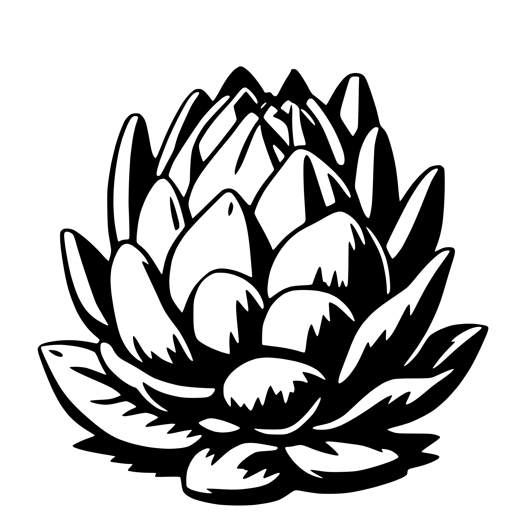 AI-generated SVG of 'artichoke'