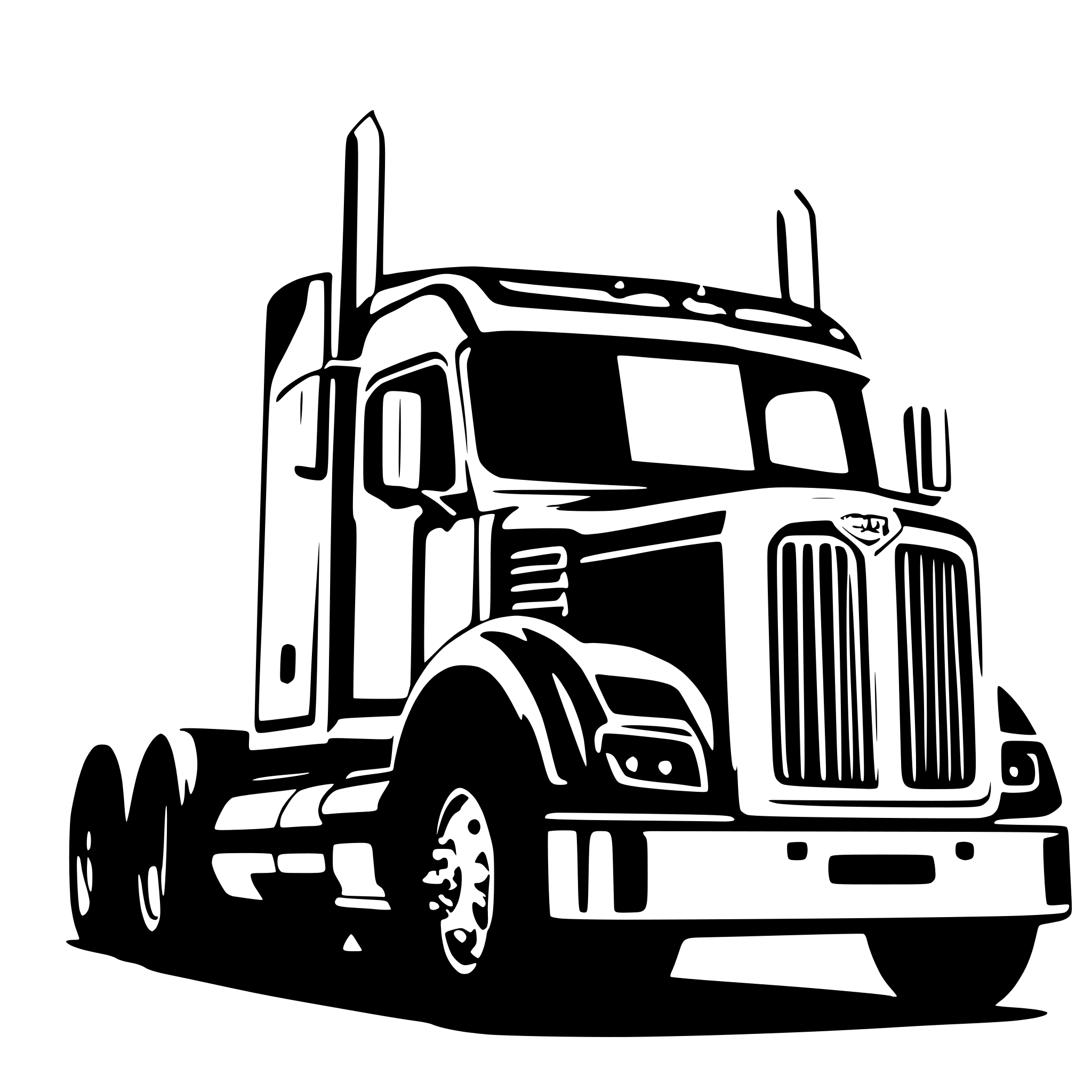 AI-generated SVG of 'Peterbilt 379 sleek design'