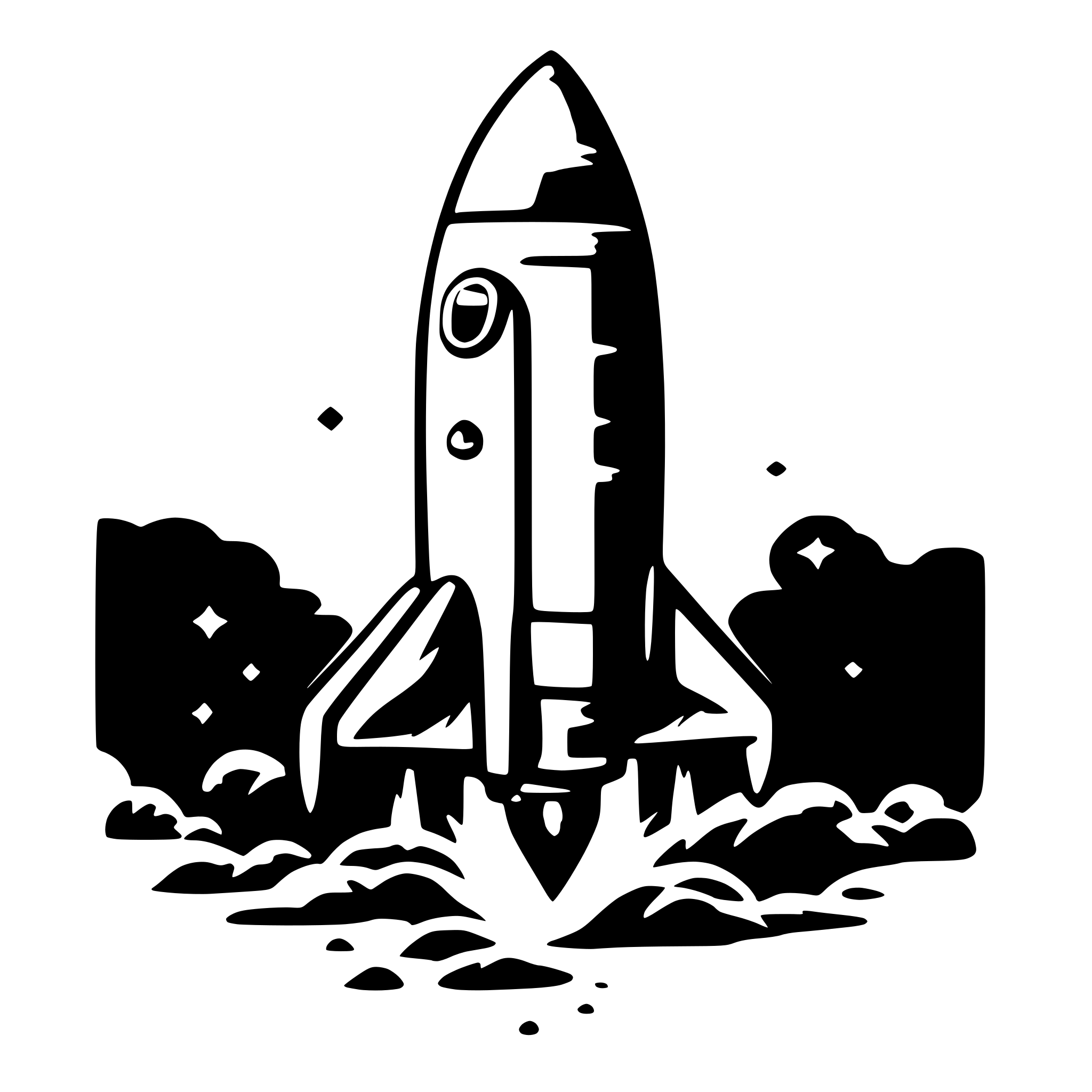 AI-generated SVG of 'space rocket'