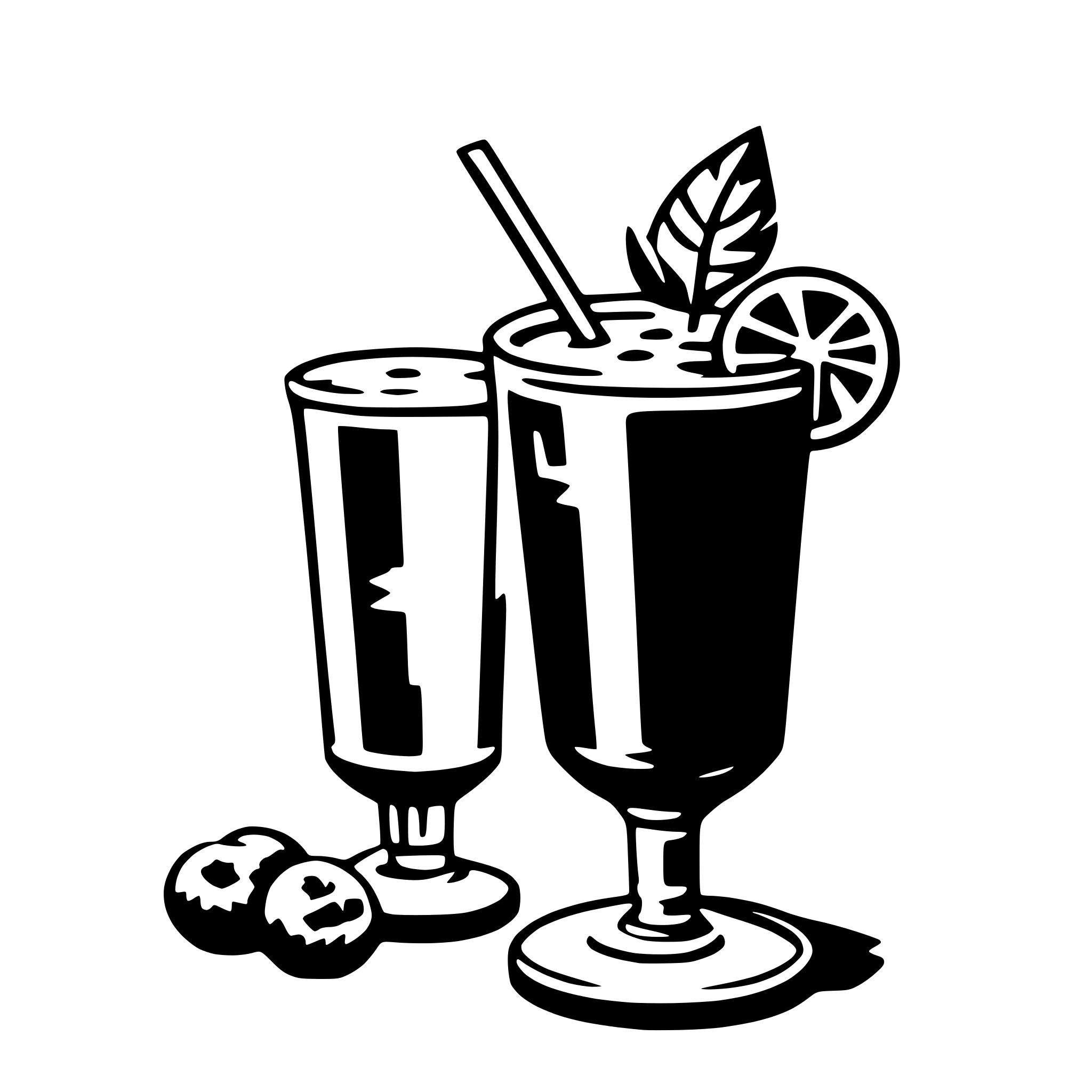 AI-generated SVG of a cocktail